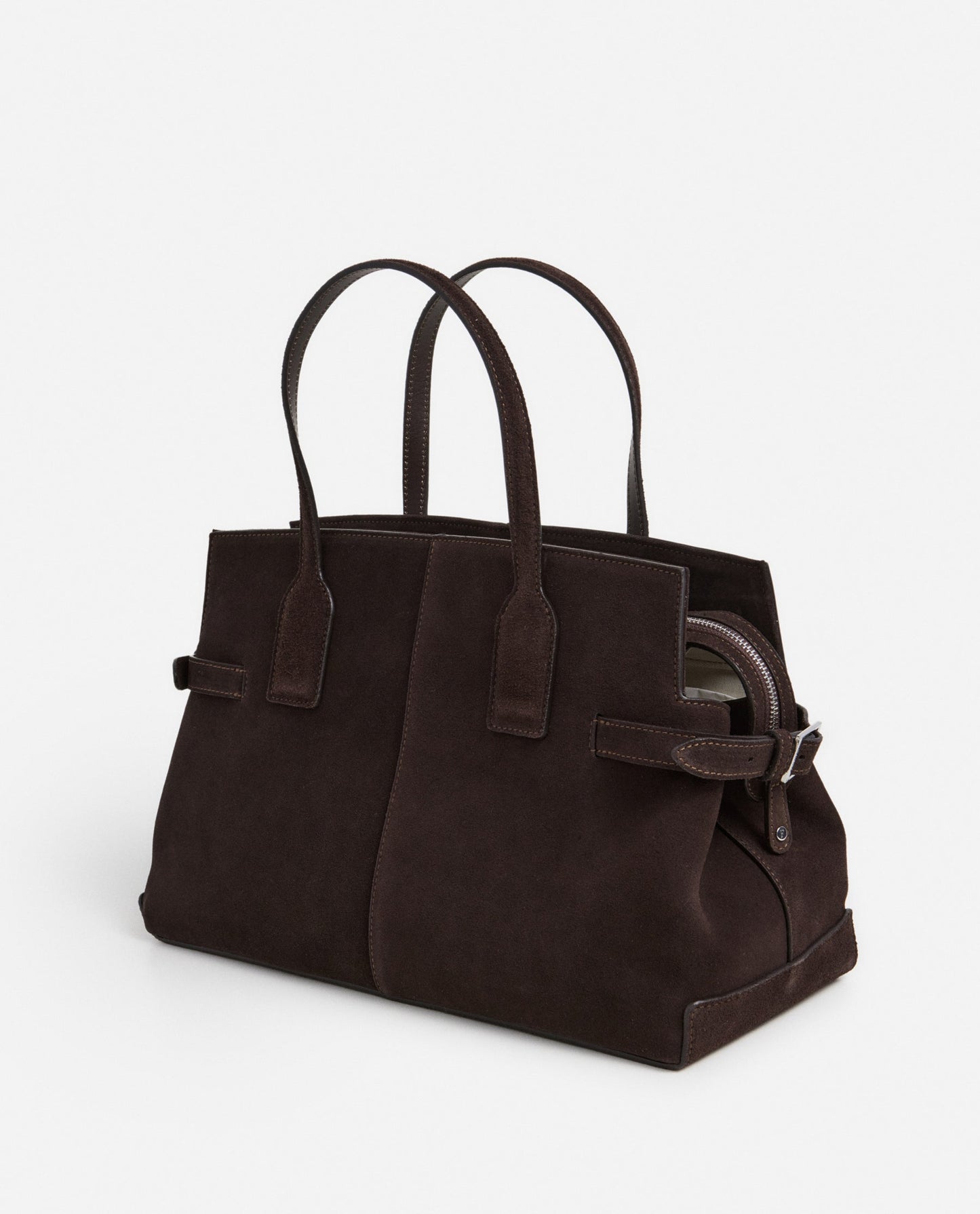 Lisa Bowler Bag Suede Chocolate