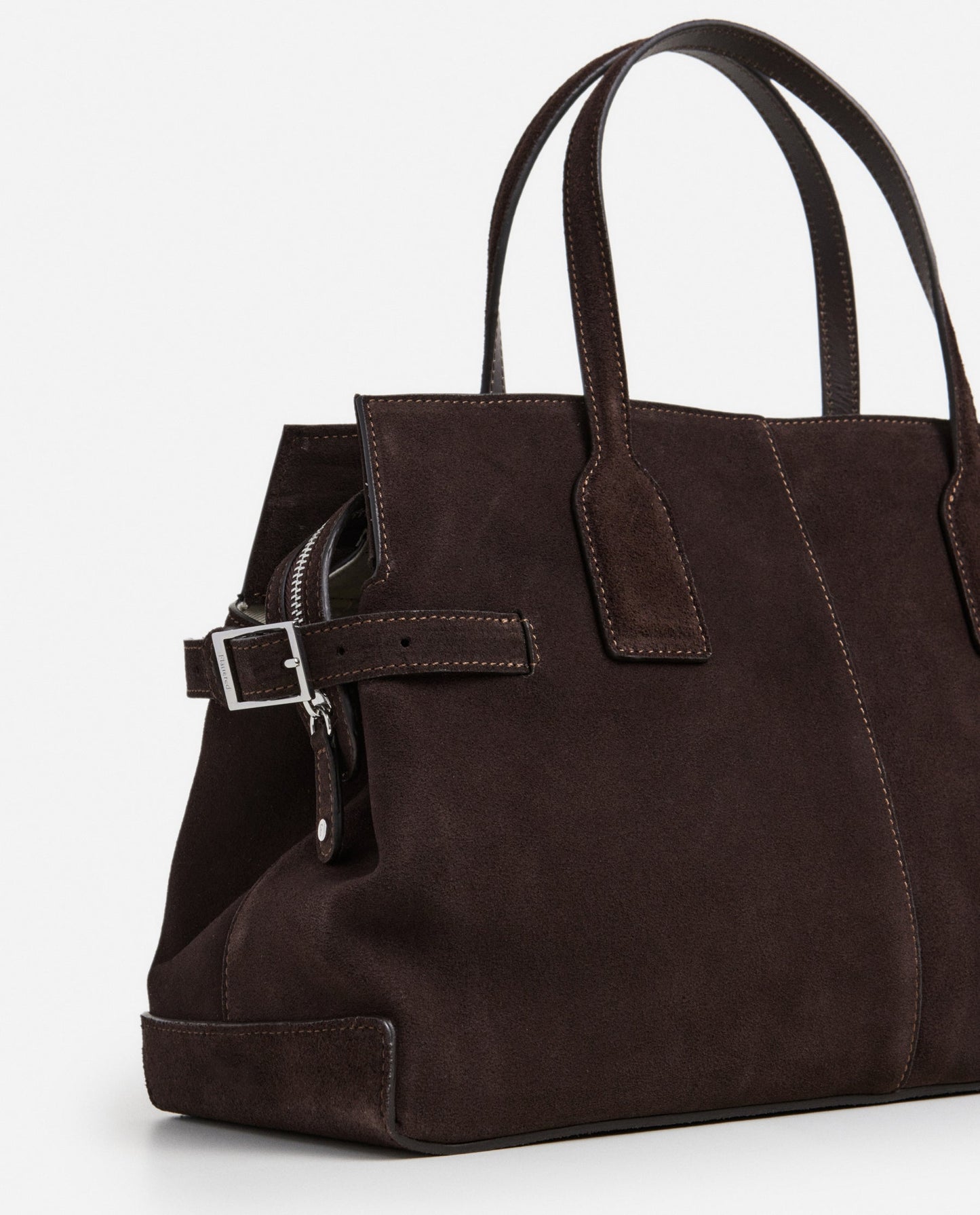 Lisa Bowler Bag Suede Chocolate