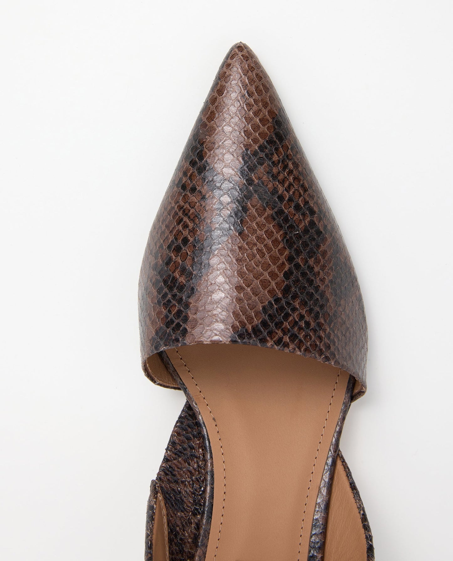 Ninni Leather Chocolate Snake