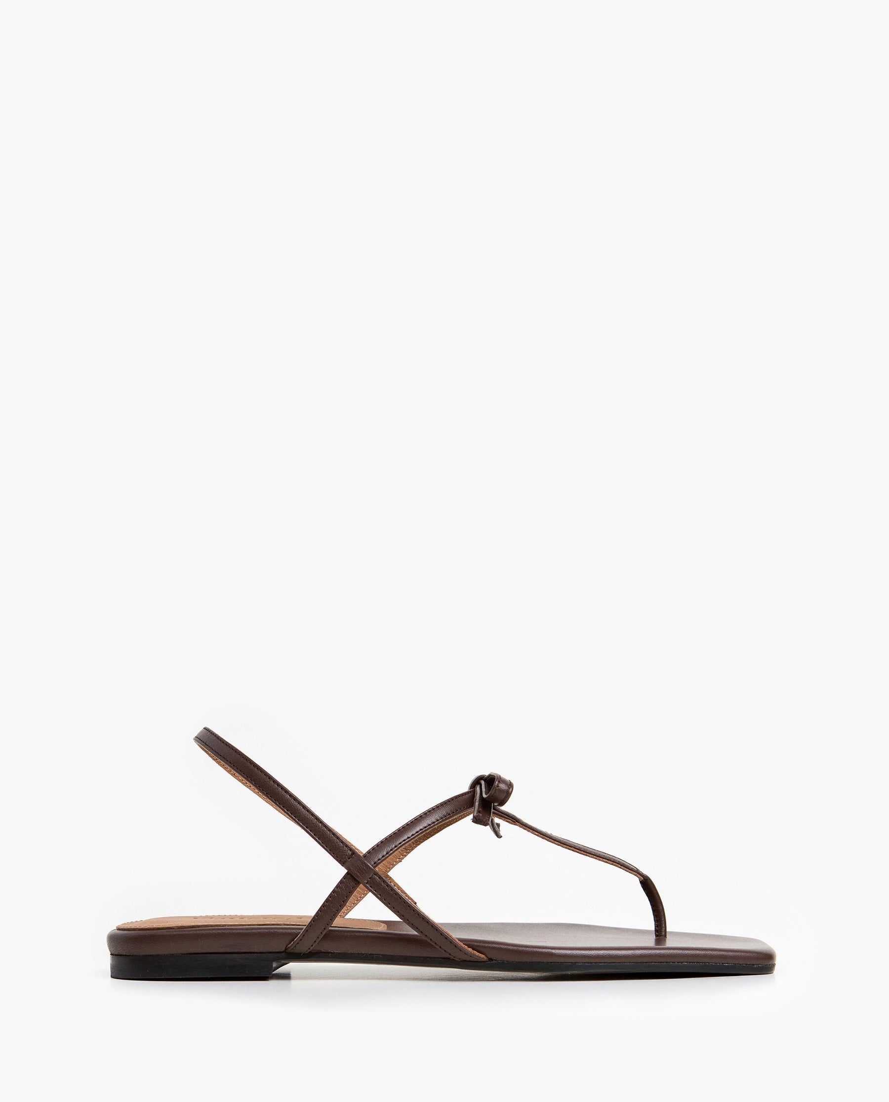 Sina Leather Chocolate Sandal – Flattered