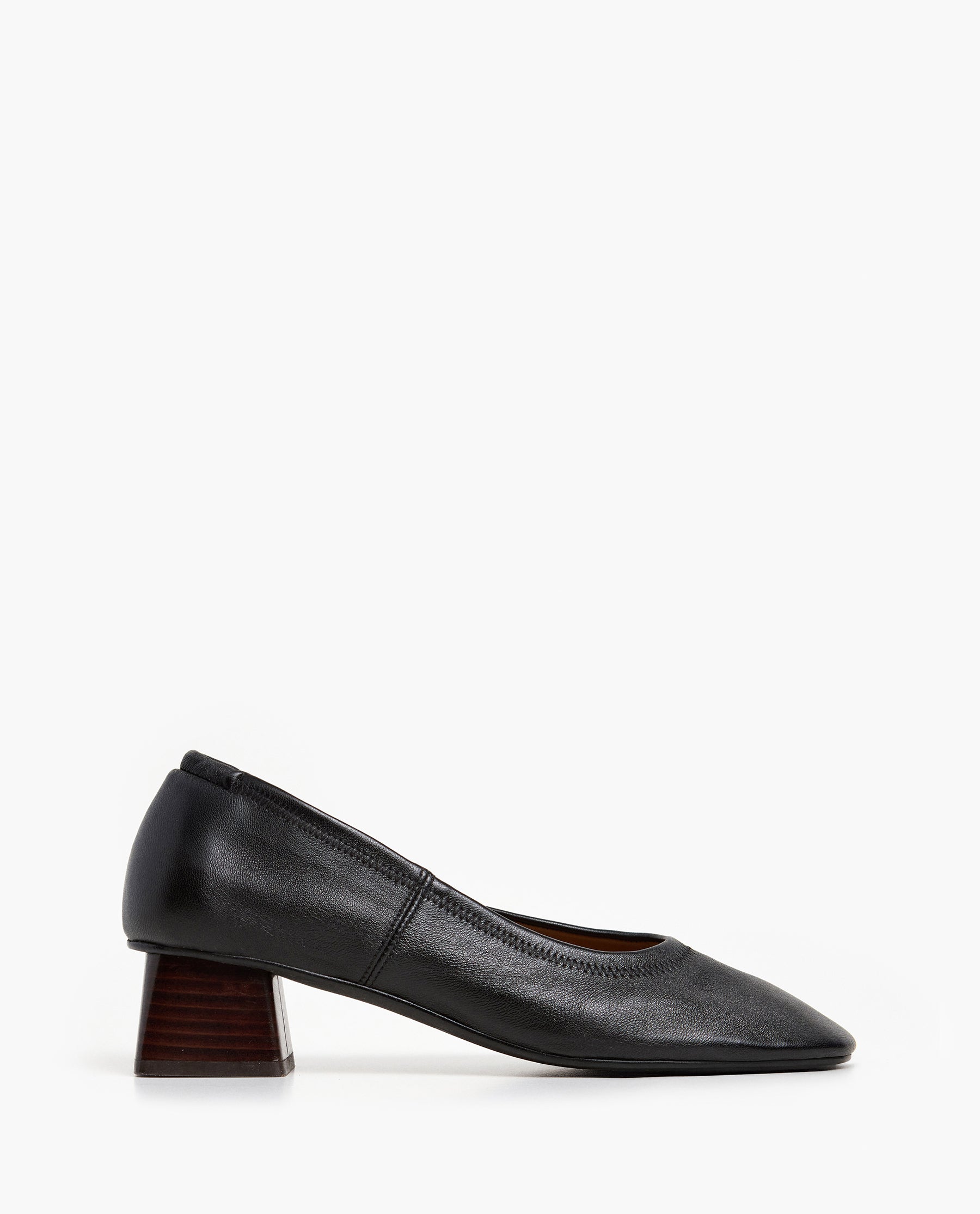 Zac Leather black Heel – Flattered