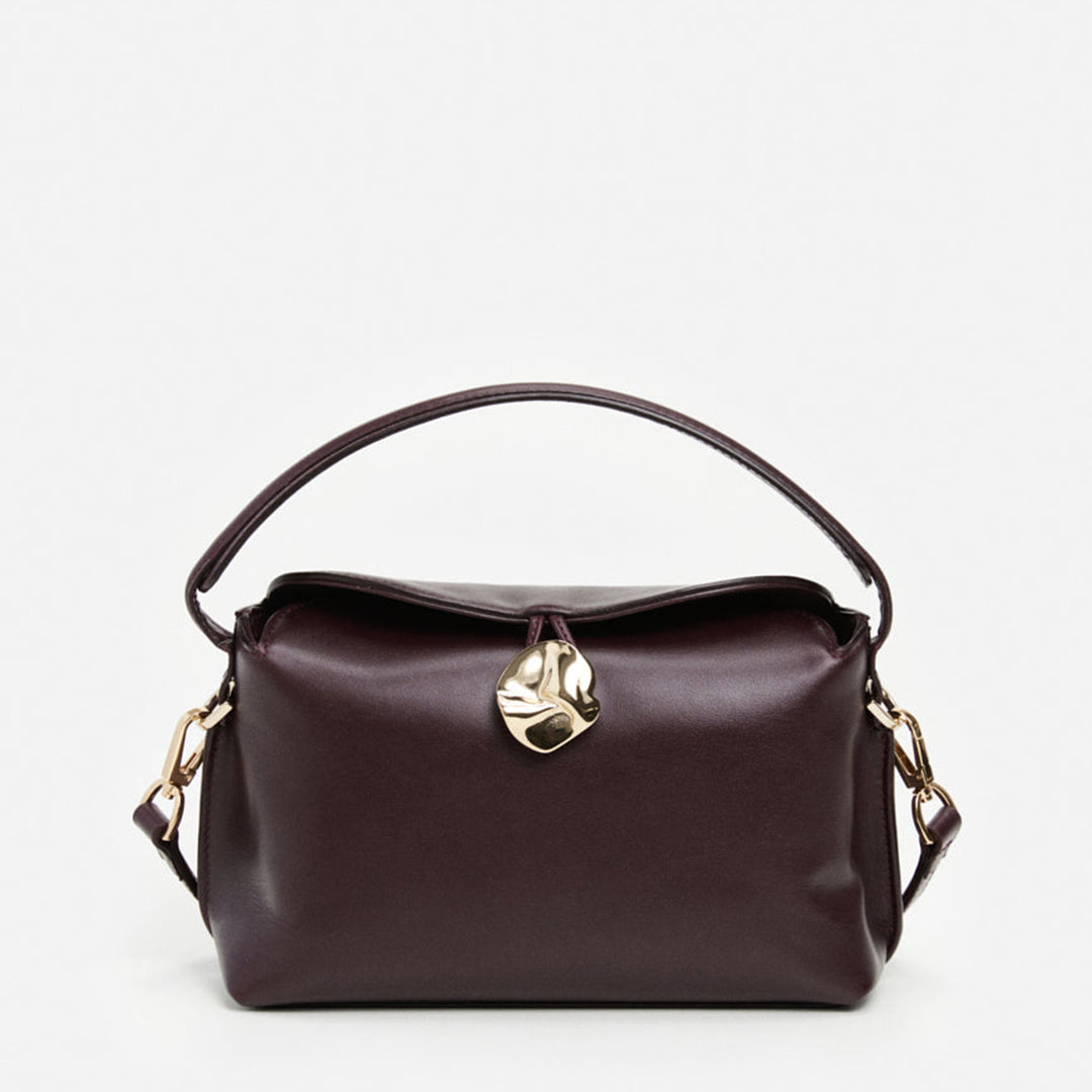 Hanna Mini Bag Leather Burgundy Bag Flattered