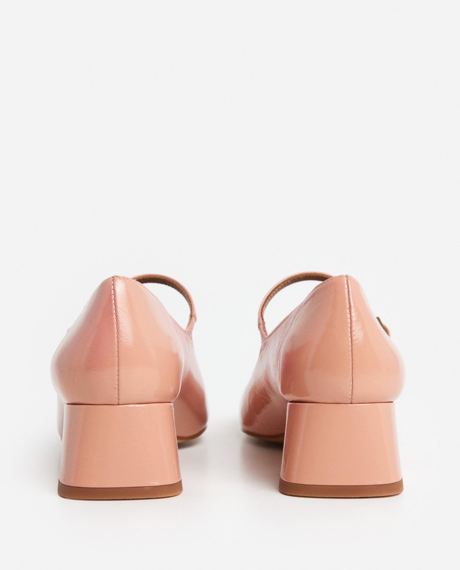 Evan Wrinkled patent Blush Pink Heel – Flattered