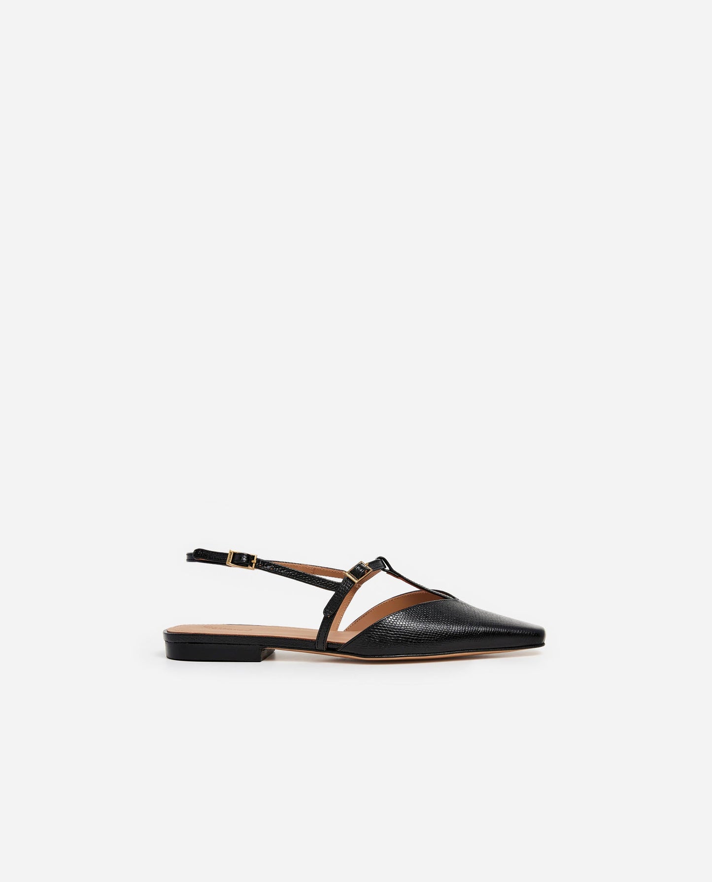 Josefin Lizzard Leather Black