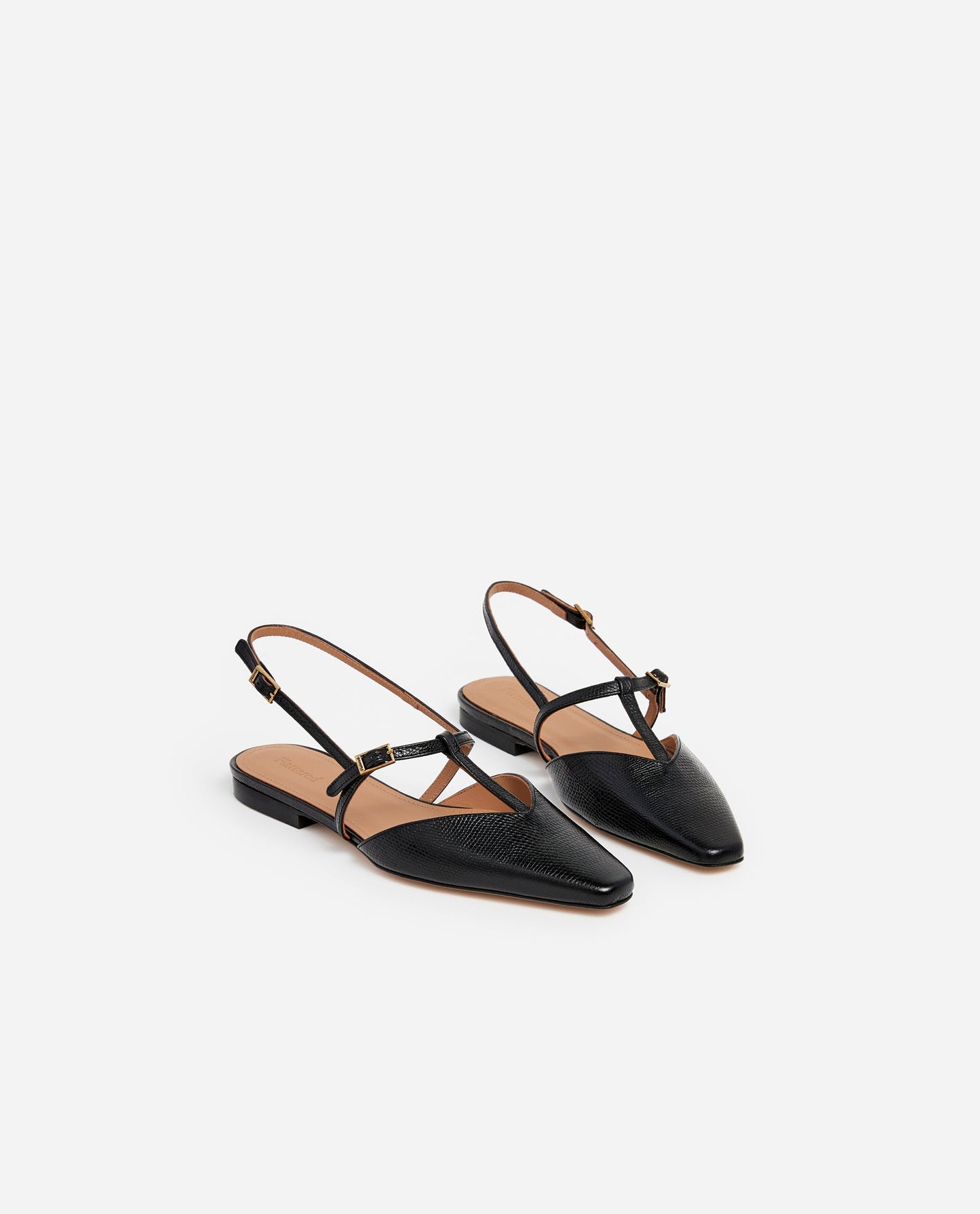 Josefin Lizzard Leather Black