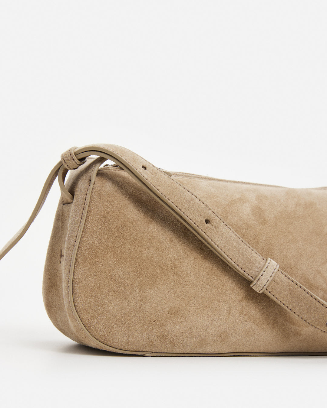 Beige suede crossbody bag online