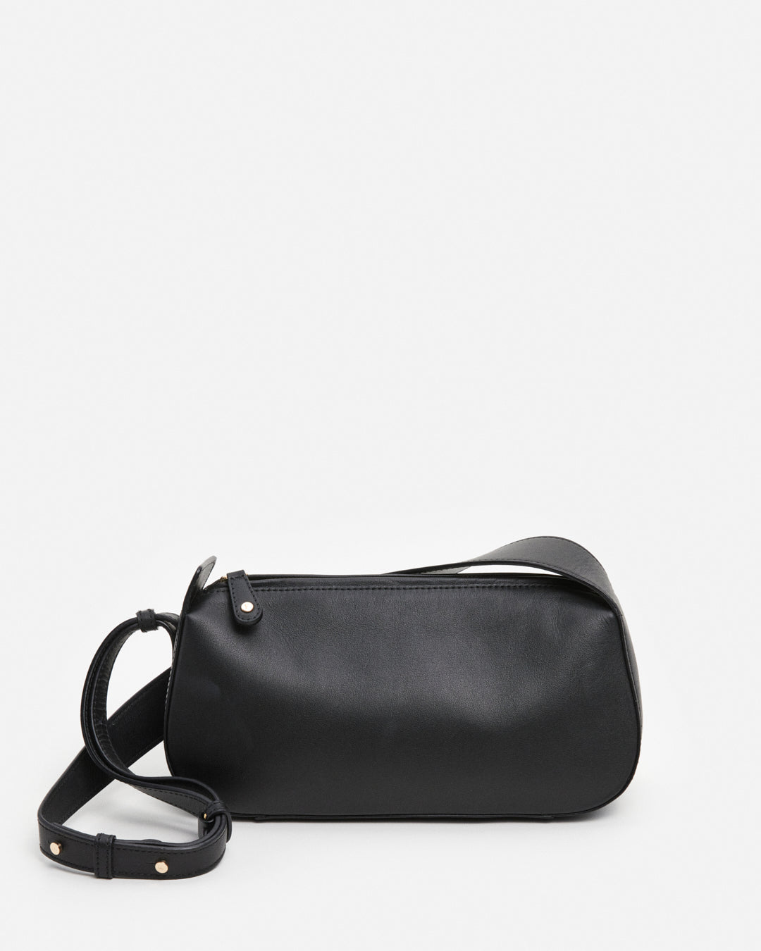 Tuna Shoulder Bag Leather Black