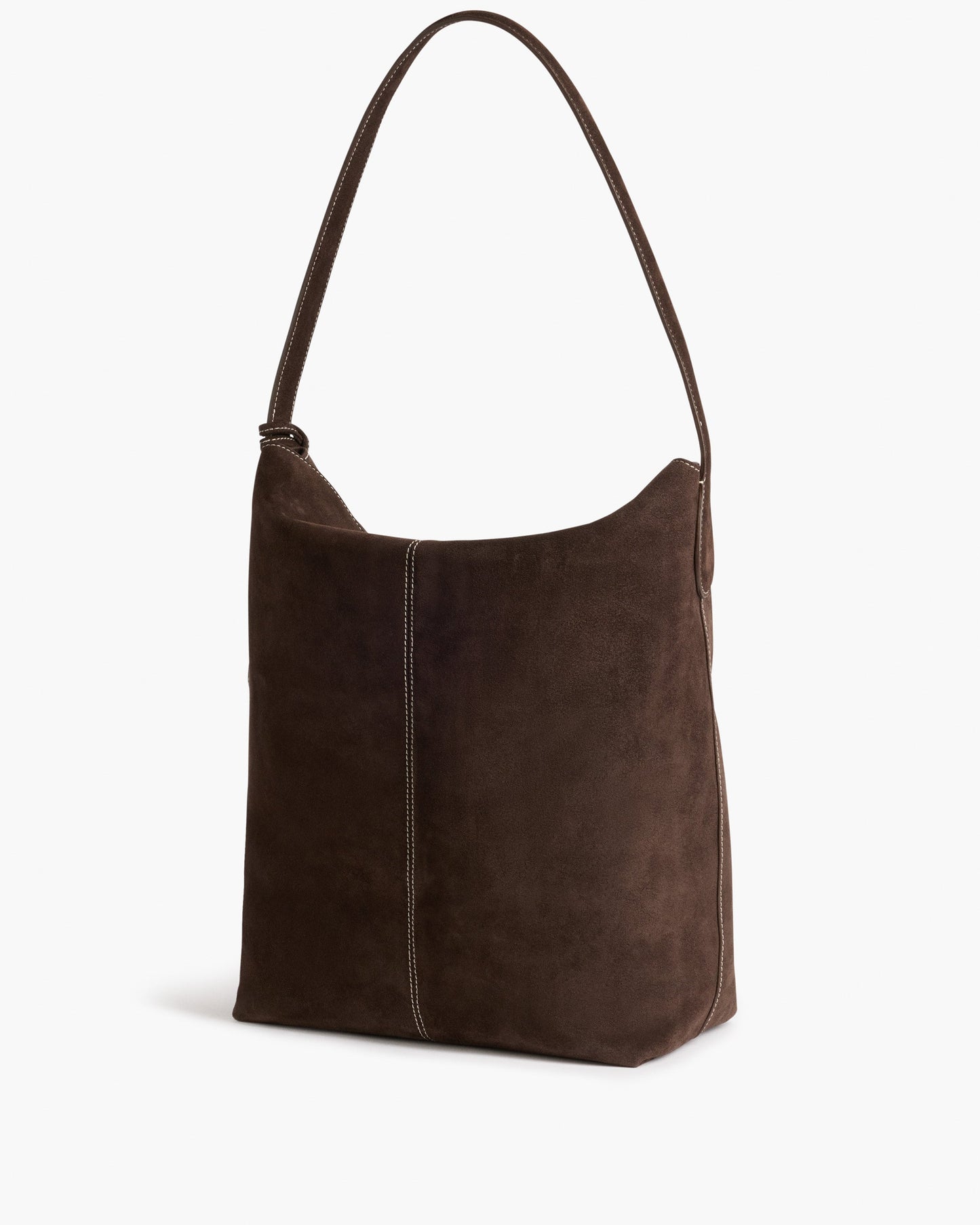Alda Grande Shoulder Bag Suede Chocolate