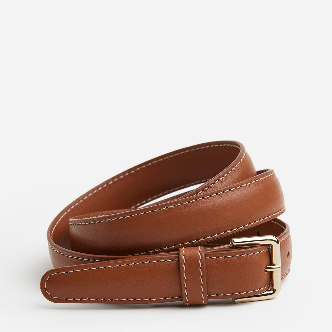 Barbara Belt Leather Cognac