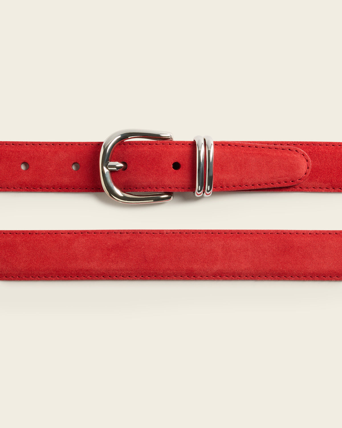 Beatrice Belt Suede Cherry