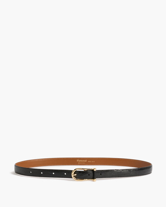 Betty Leather Snake Black 0430 1