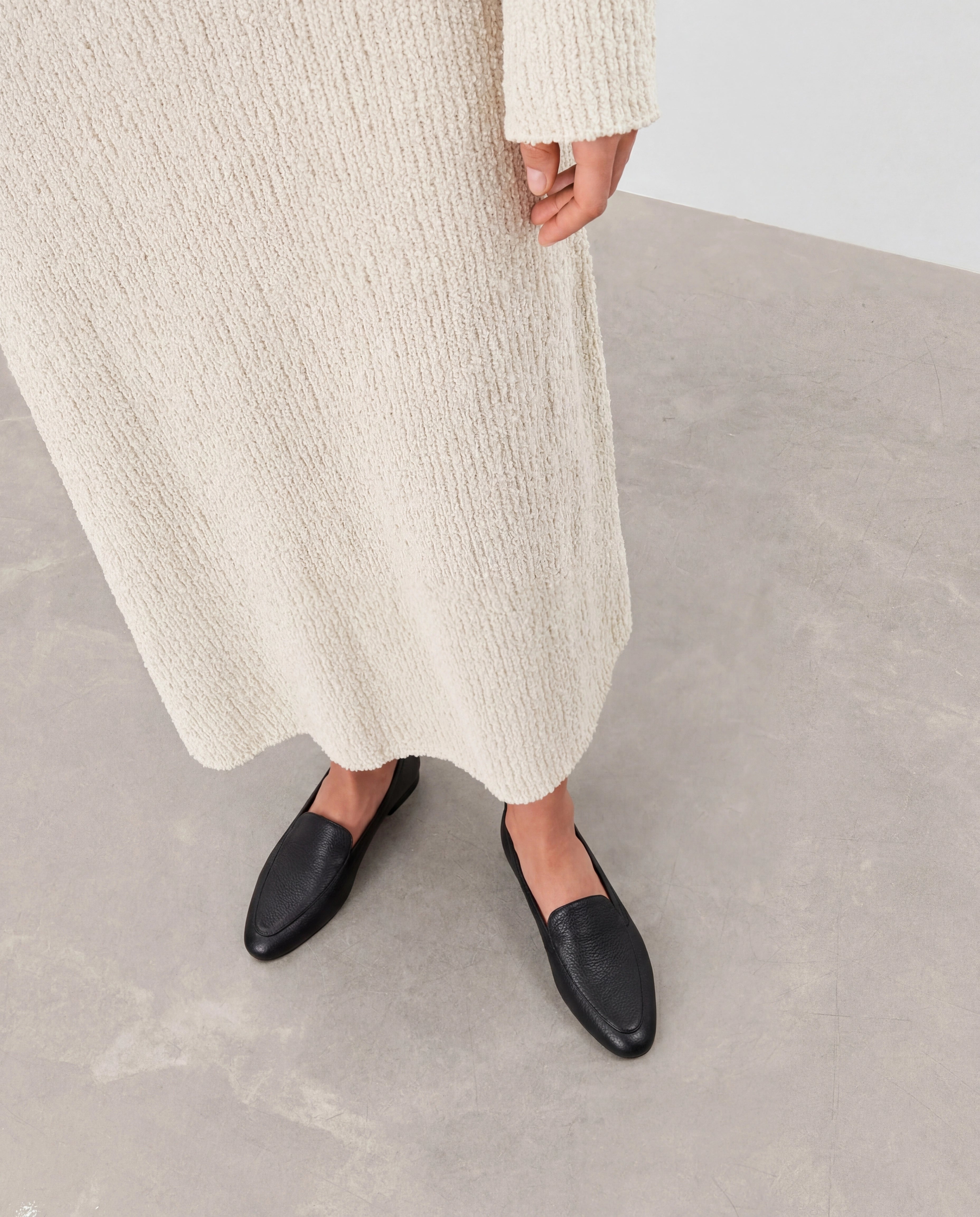Cajsa Grained Leather Black