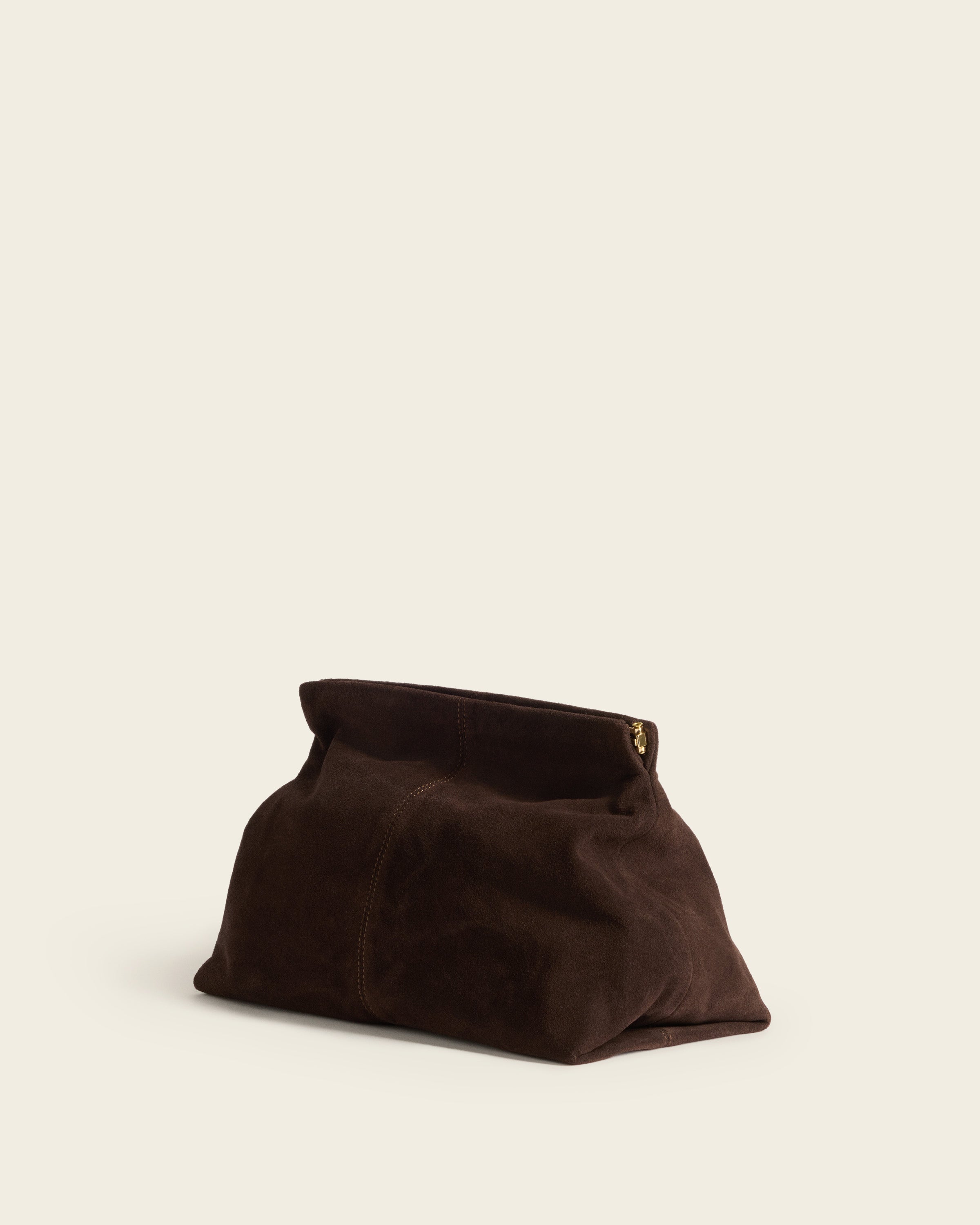 Clay Clutch Suede Chocolate Bag – Flattered