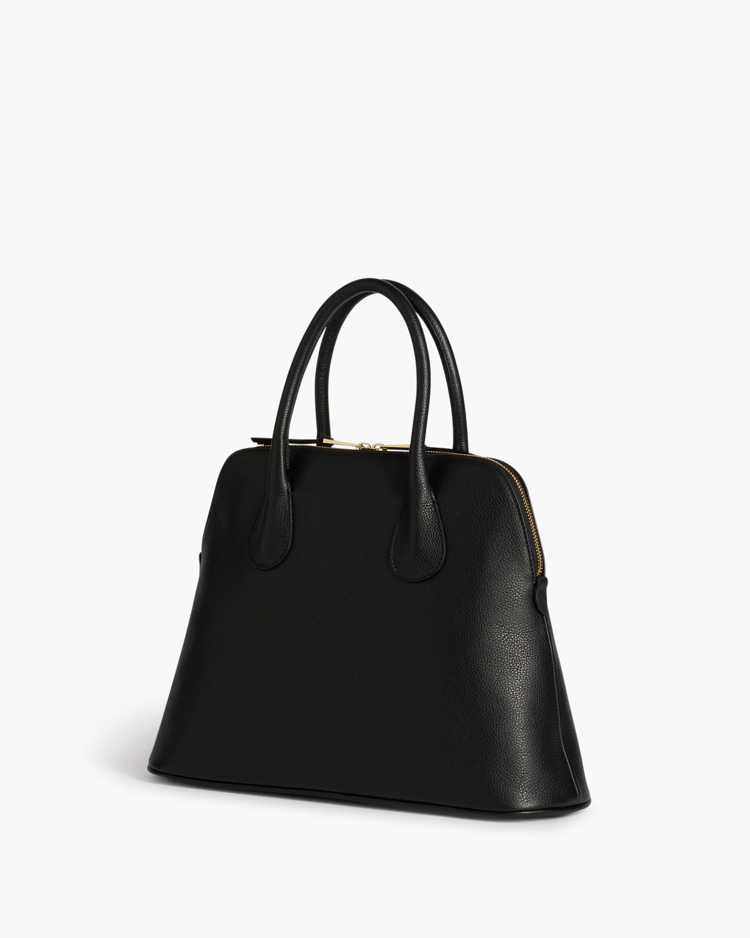 Des Shoulder Bag Grained Leather Black