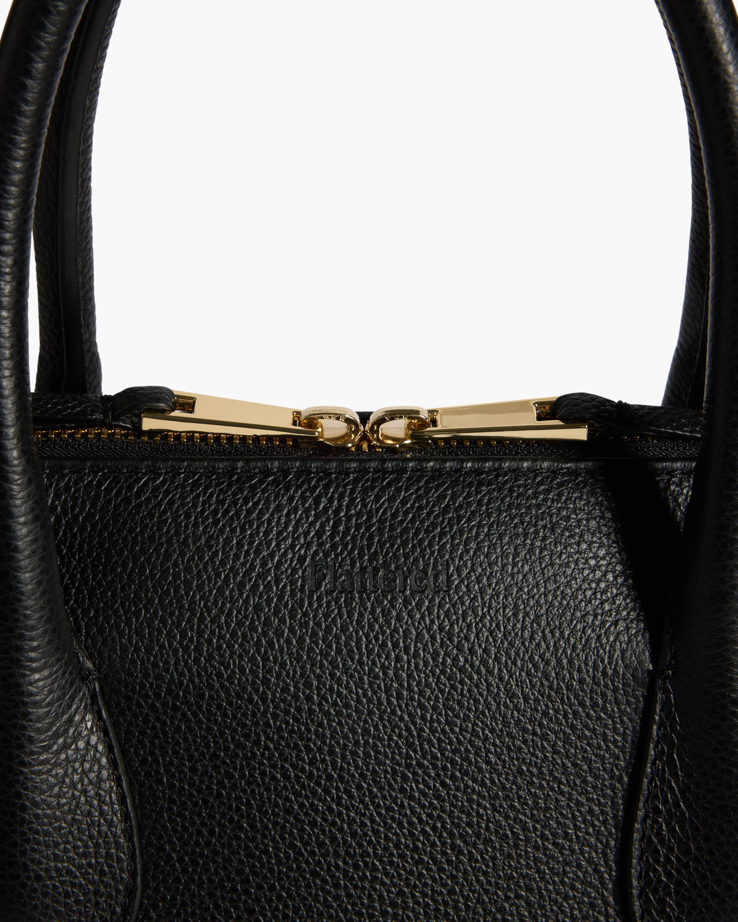 Des Shoulder Bag Grained Leather Black