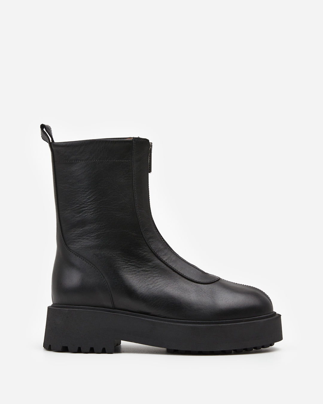 Flattered Alma Black Leather Side 2