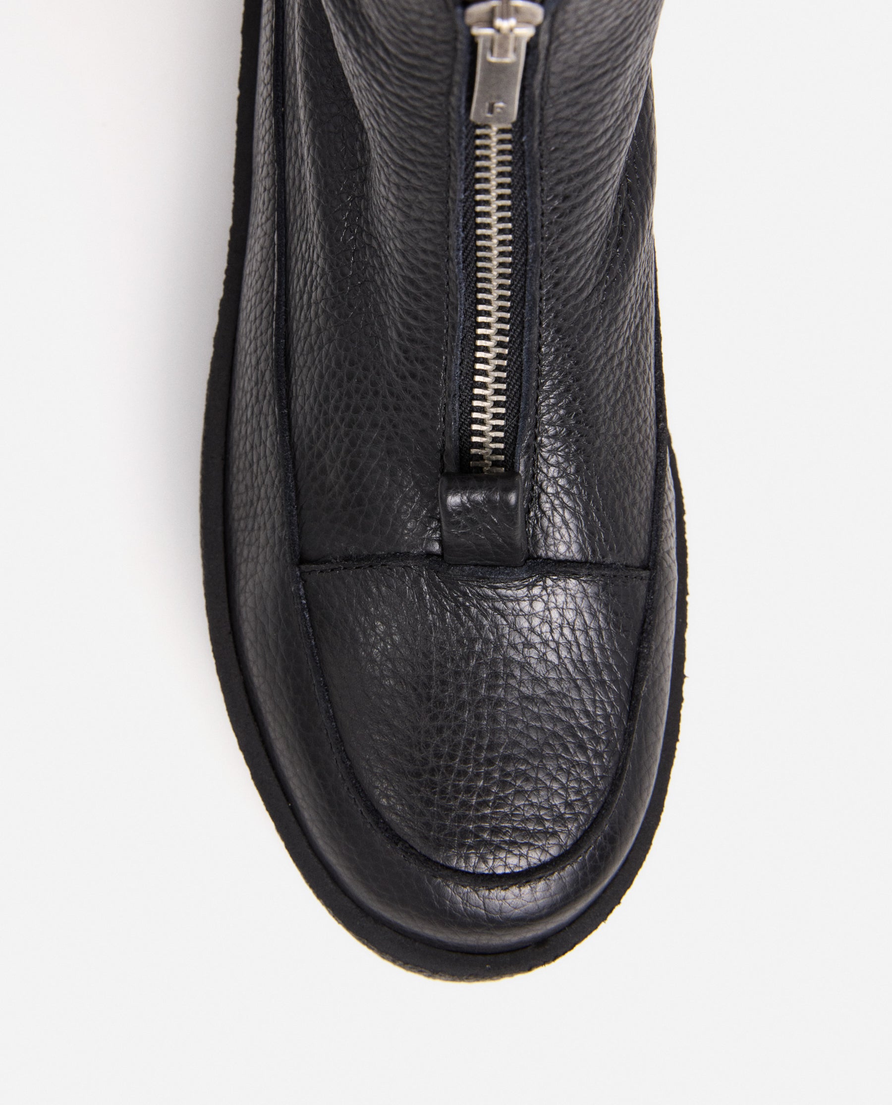 Amelia Grained Leather Black