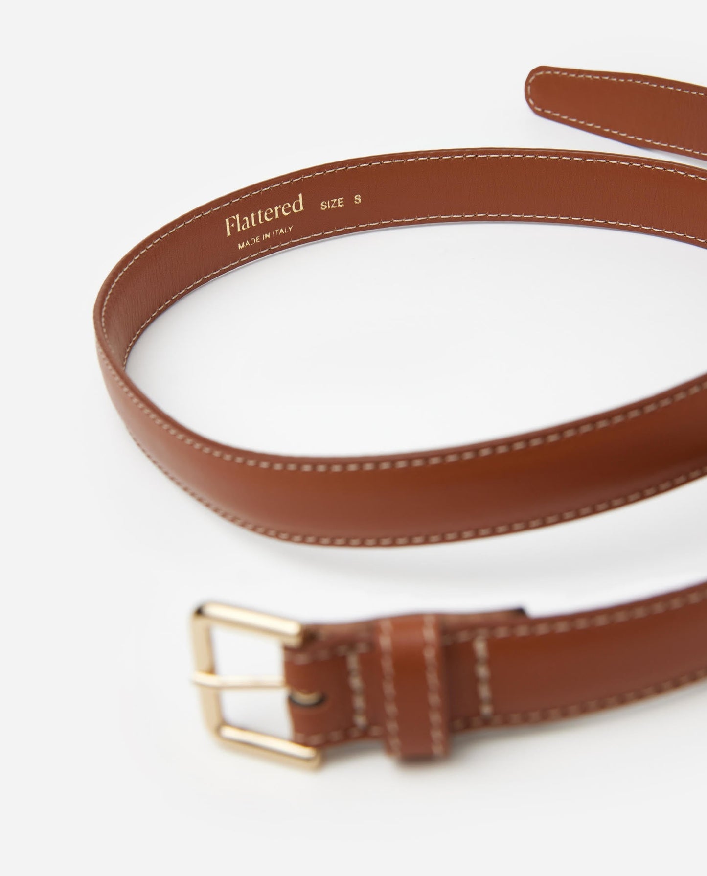 Barbara Belt Leather Cognac