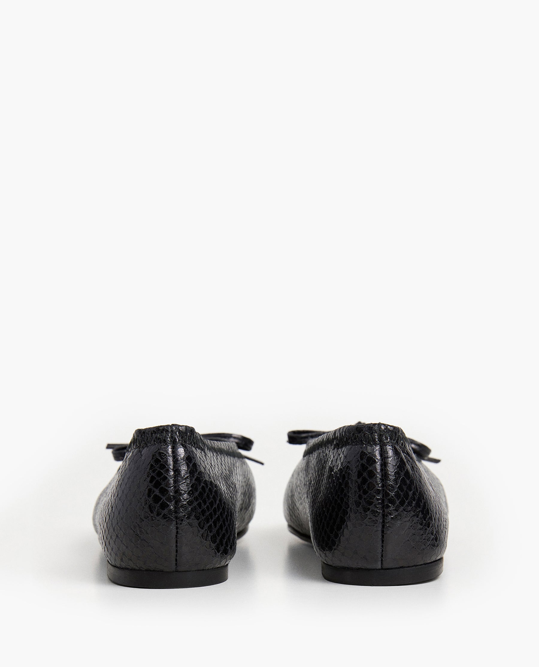 Blaise Leather Black Snake Embossed