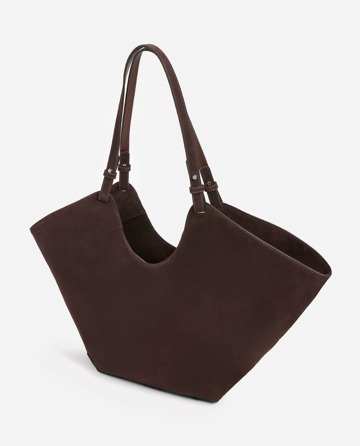 Dahlia Tote Bag Suede Chocolate