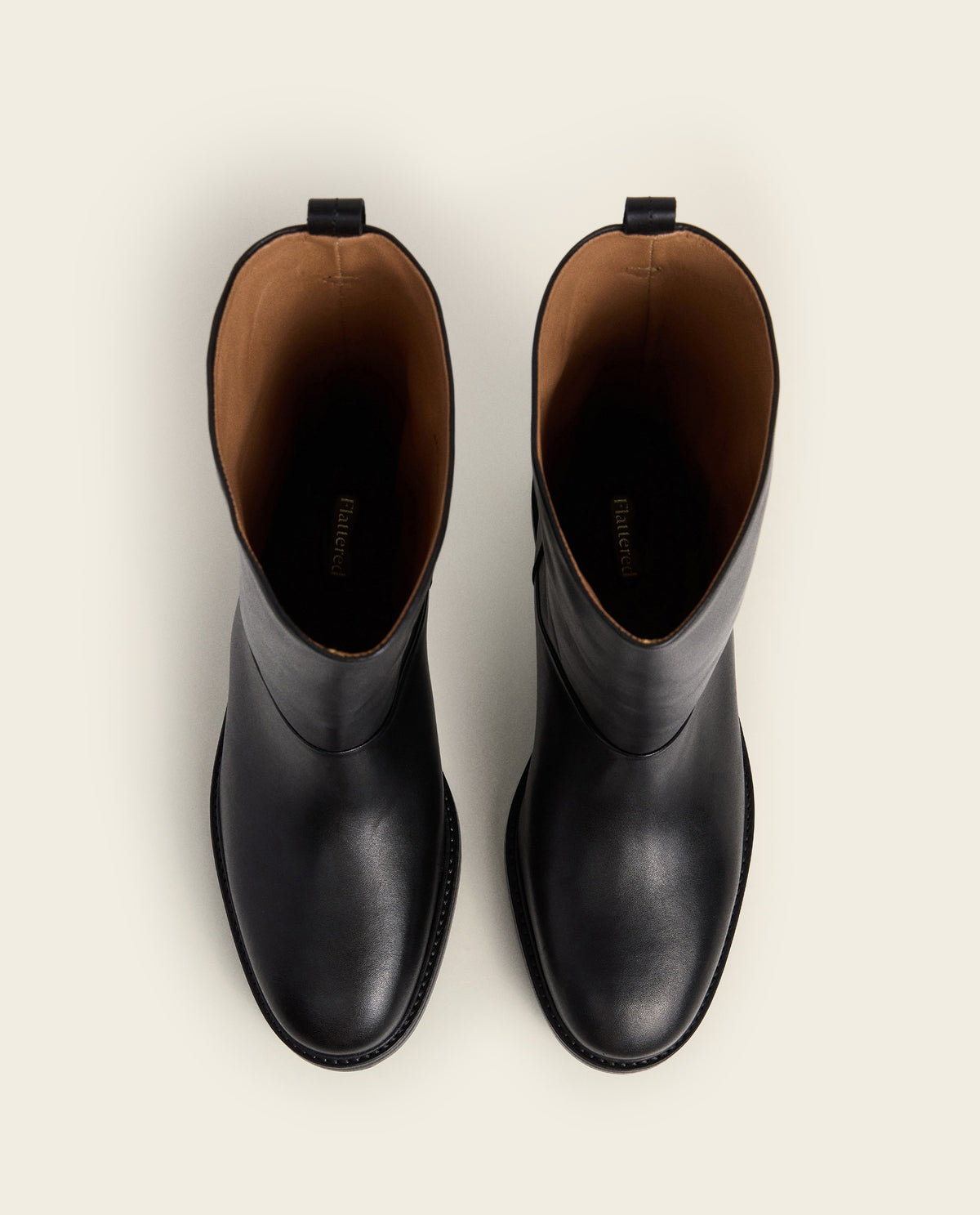 Flora Leather Black