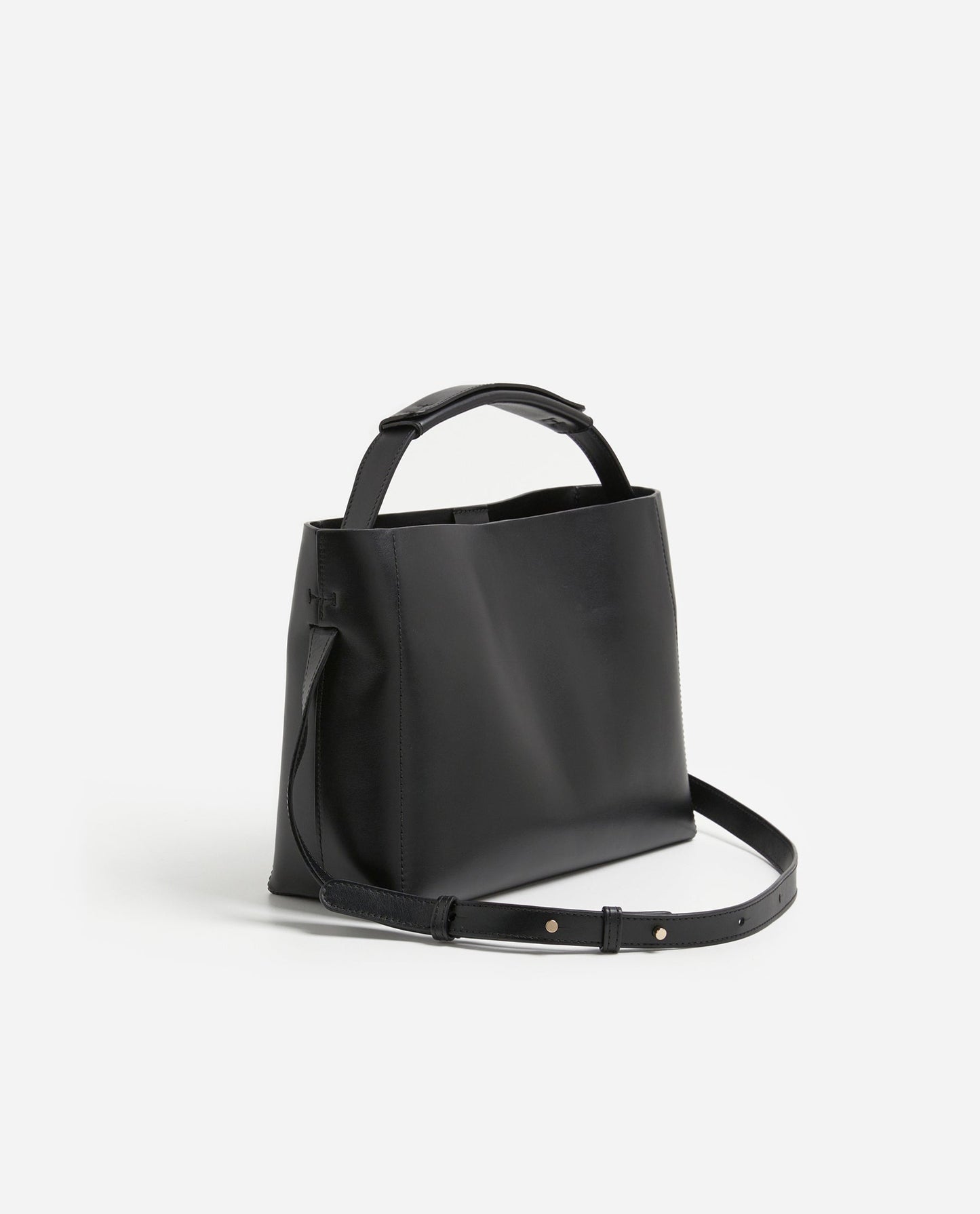 Hedda Midi Handbag Leather Black