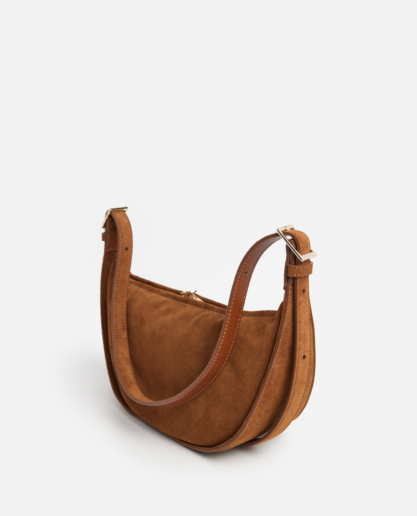 Irma Shoulder Bag Suede Bourbon