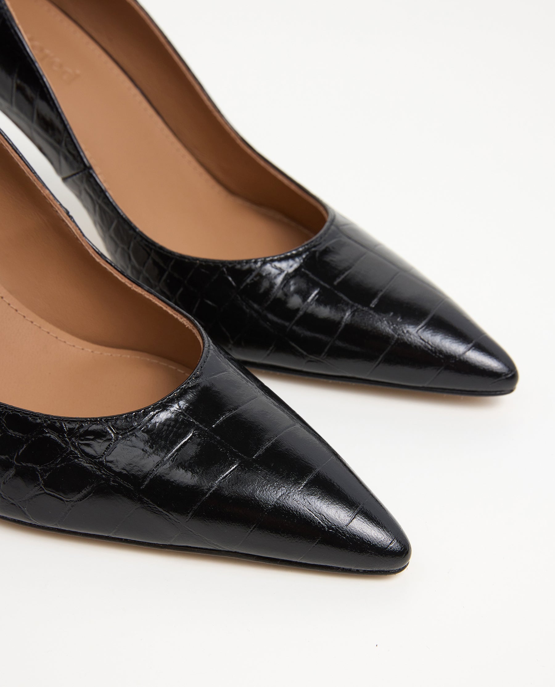 Leonie Leather Black Croco