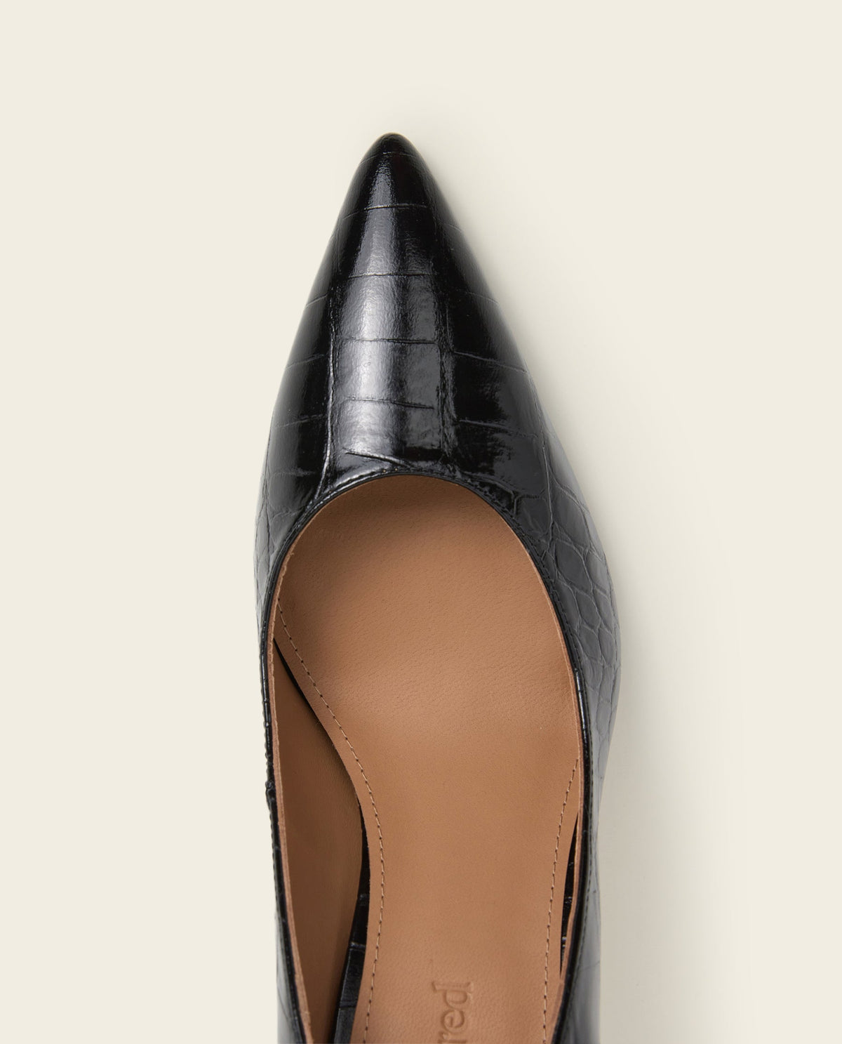 Leonie Croco Leather Black