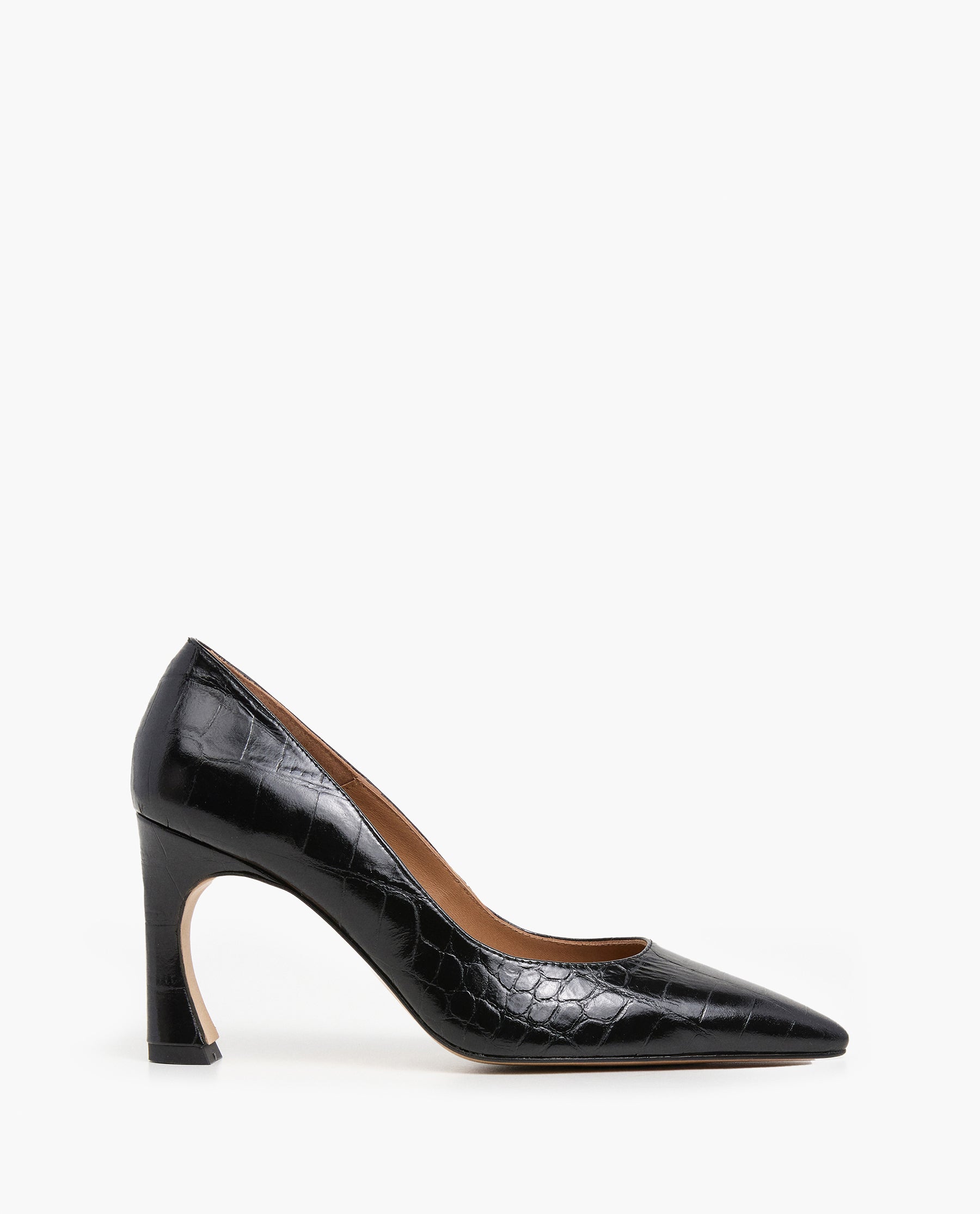 Franchesca Suede Black Heel – Flattered