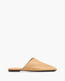 Maurine Grained Leather Biscotti
