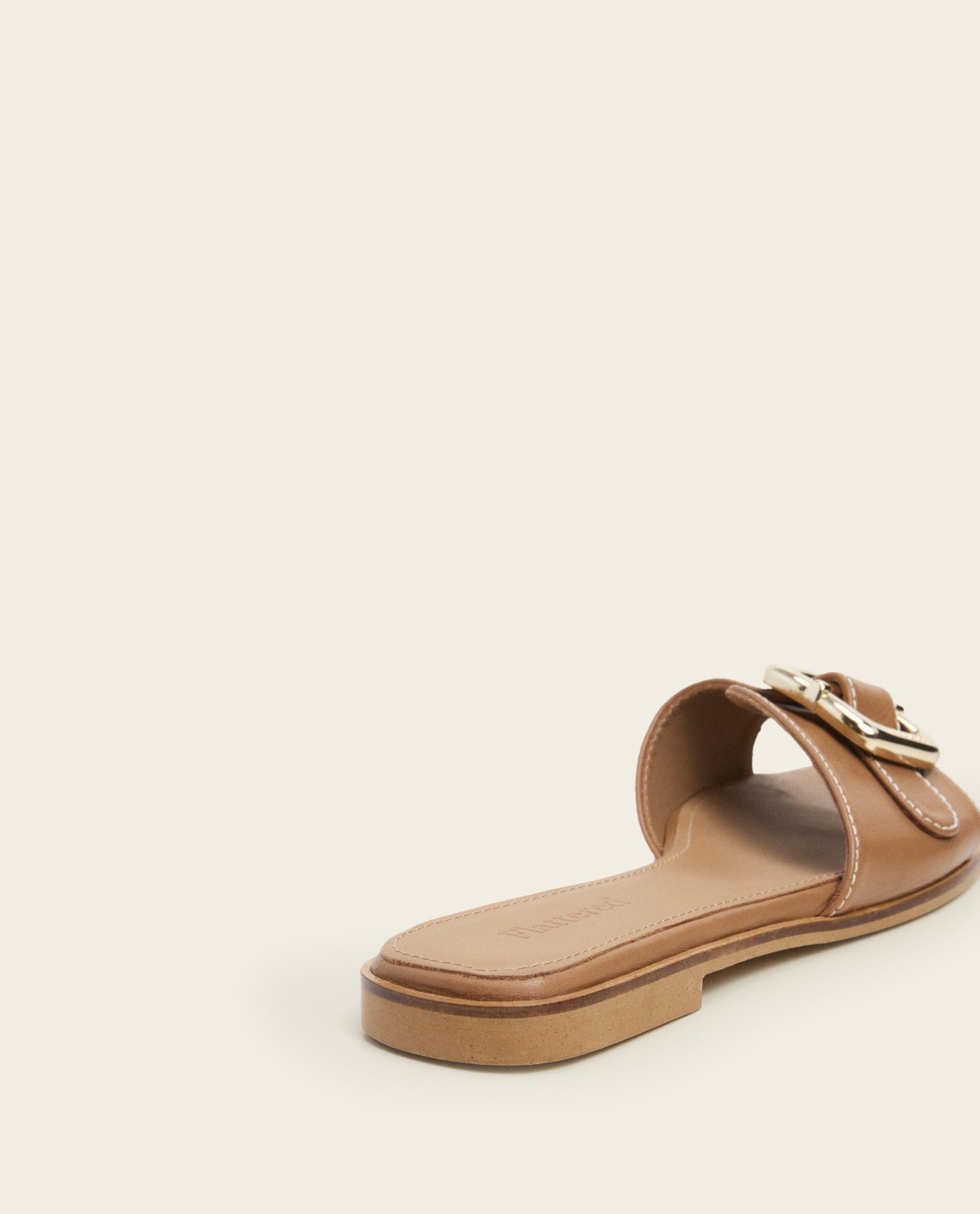 Mimi Leather Cognac Sandal – Flattered