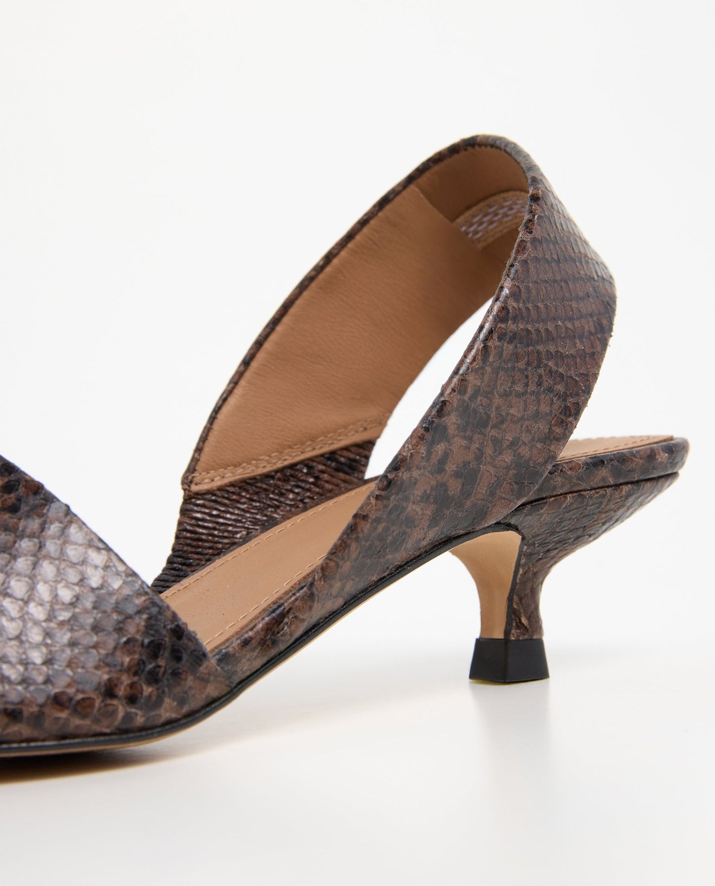 Ninni Leather Chocolate Snake