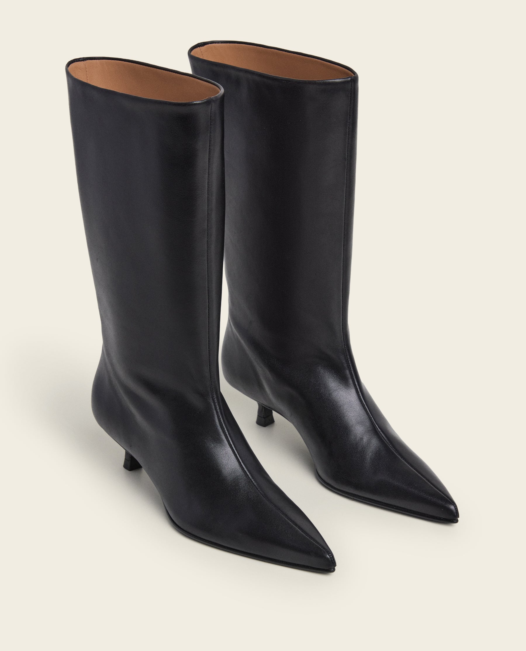 Nour Leather Black Boot – Flattered