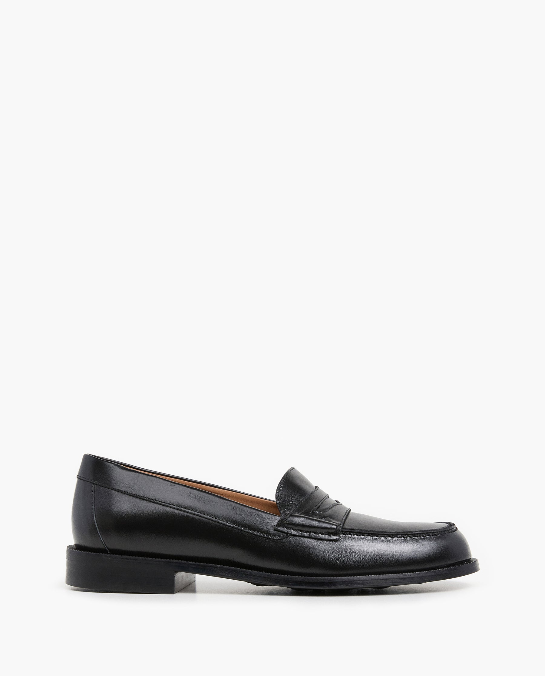 Bon Bon Leather Black Loafer – Flattered