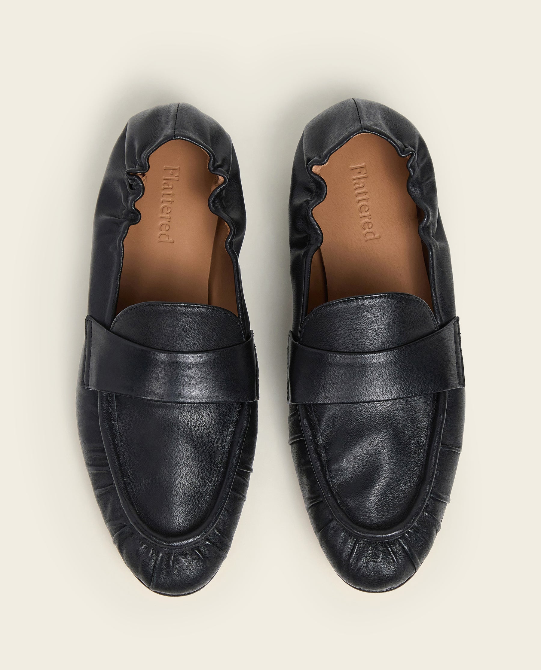 Samoa Leather Black Loafer – Flattered