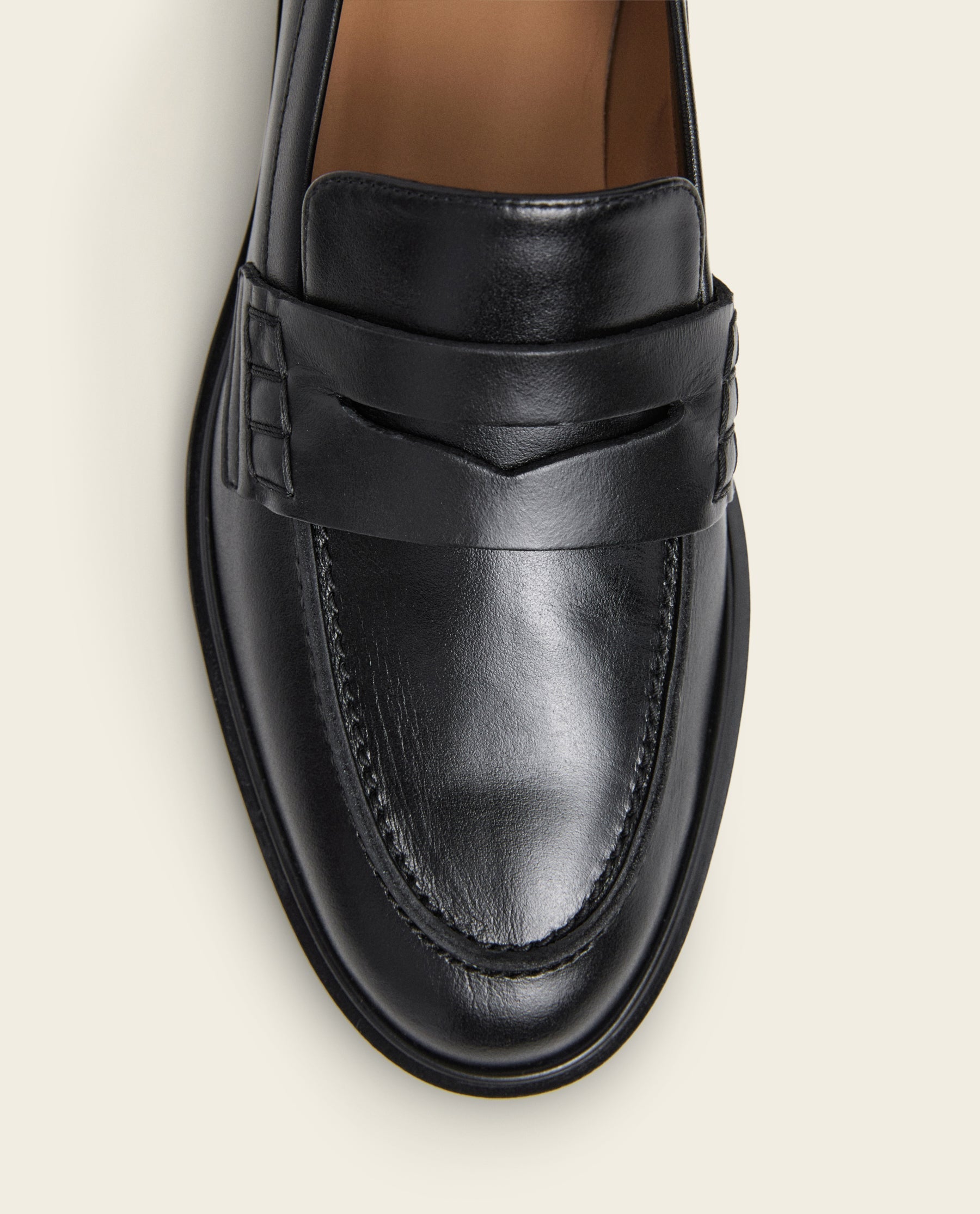 Sara Leather Black Loafer – Flattered