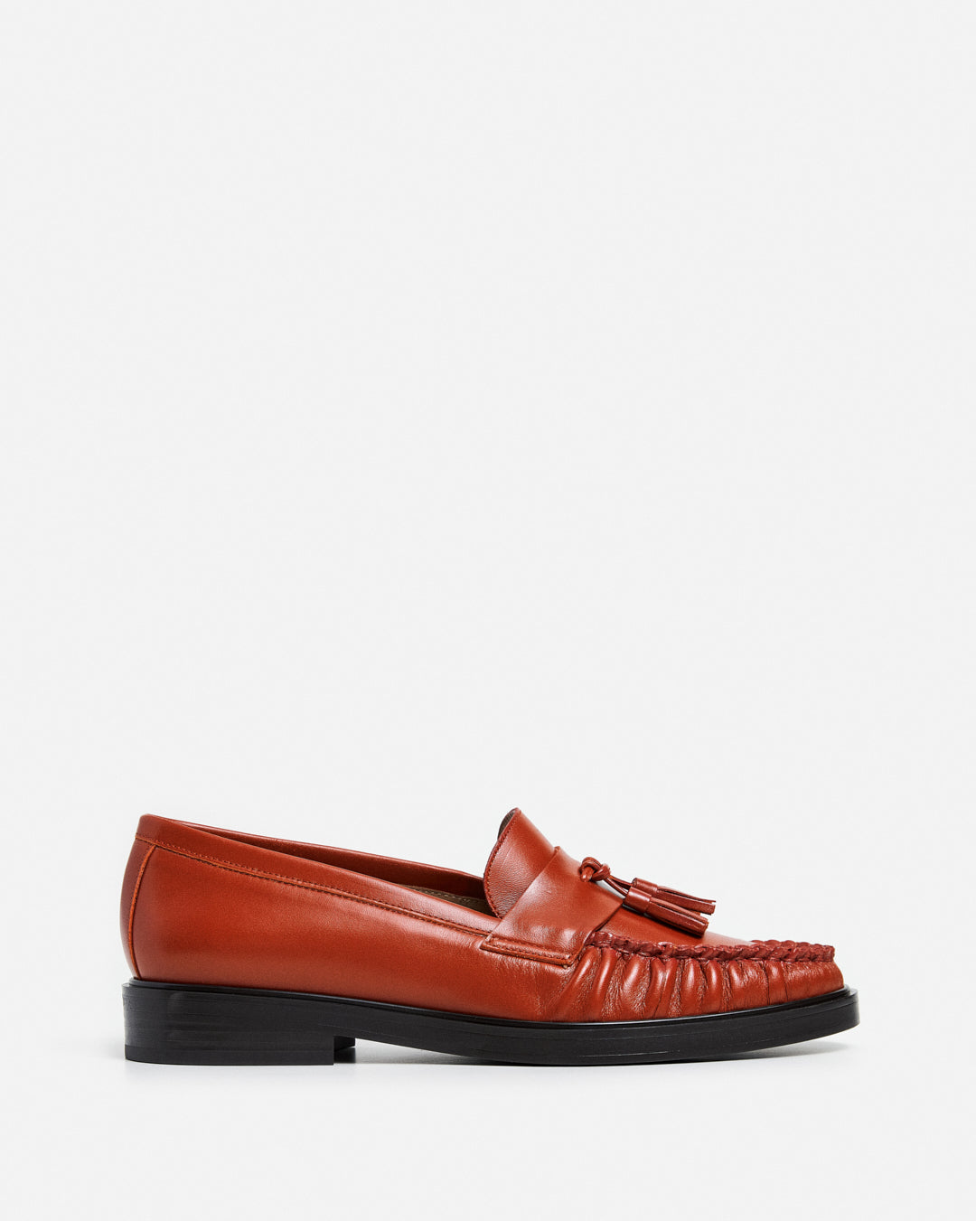 Sigrid Leather Patent Brick Red