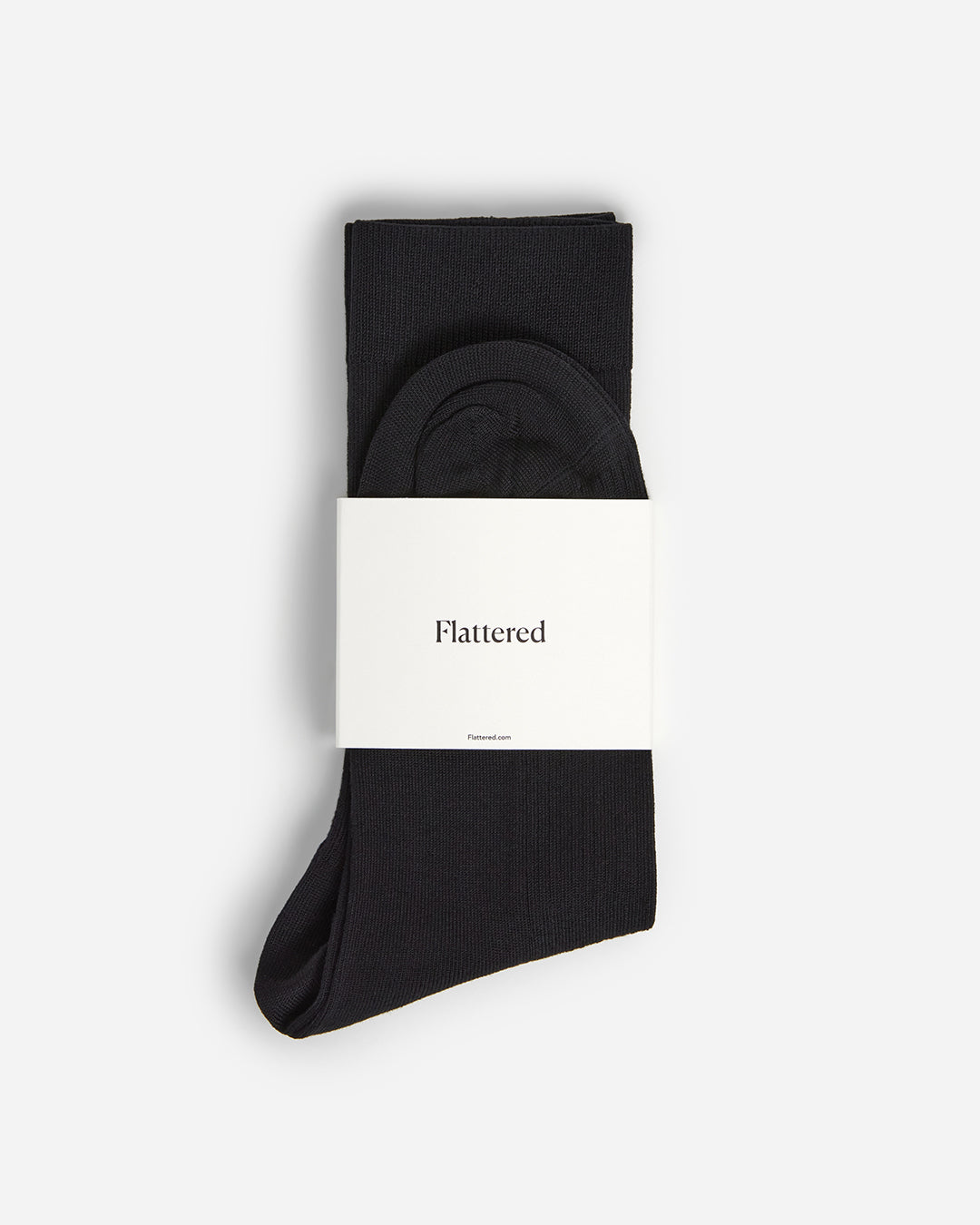 Flattered Sock Woven Mercerized cotton Black