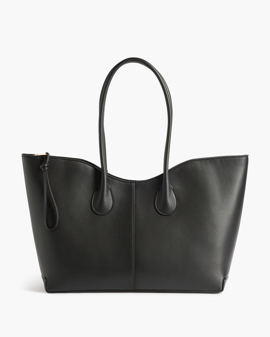 Gaia Tote Leather Black 0220