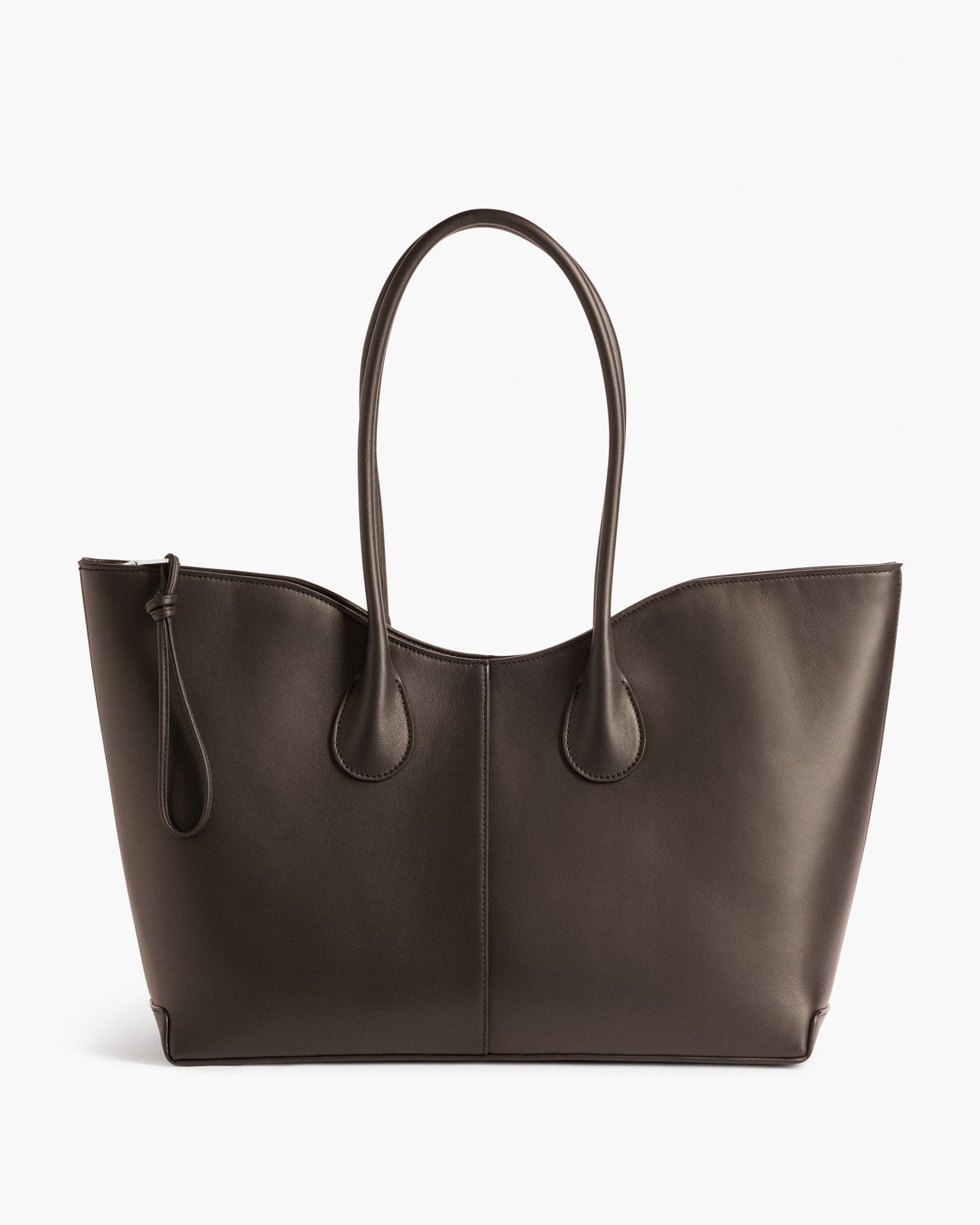 Gaia Tote Bag Leather Chocolate