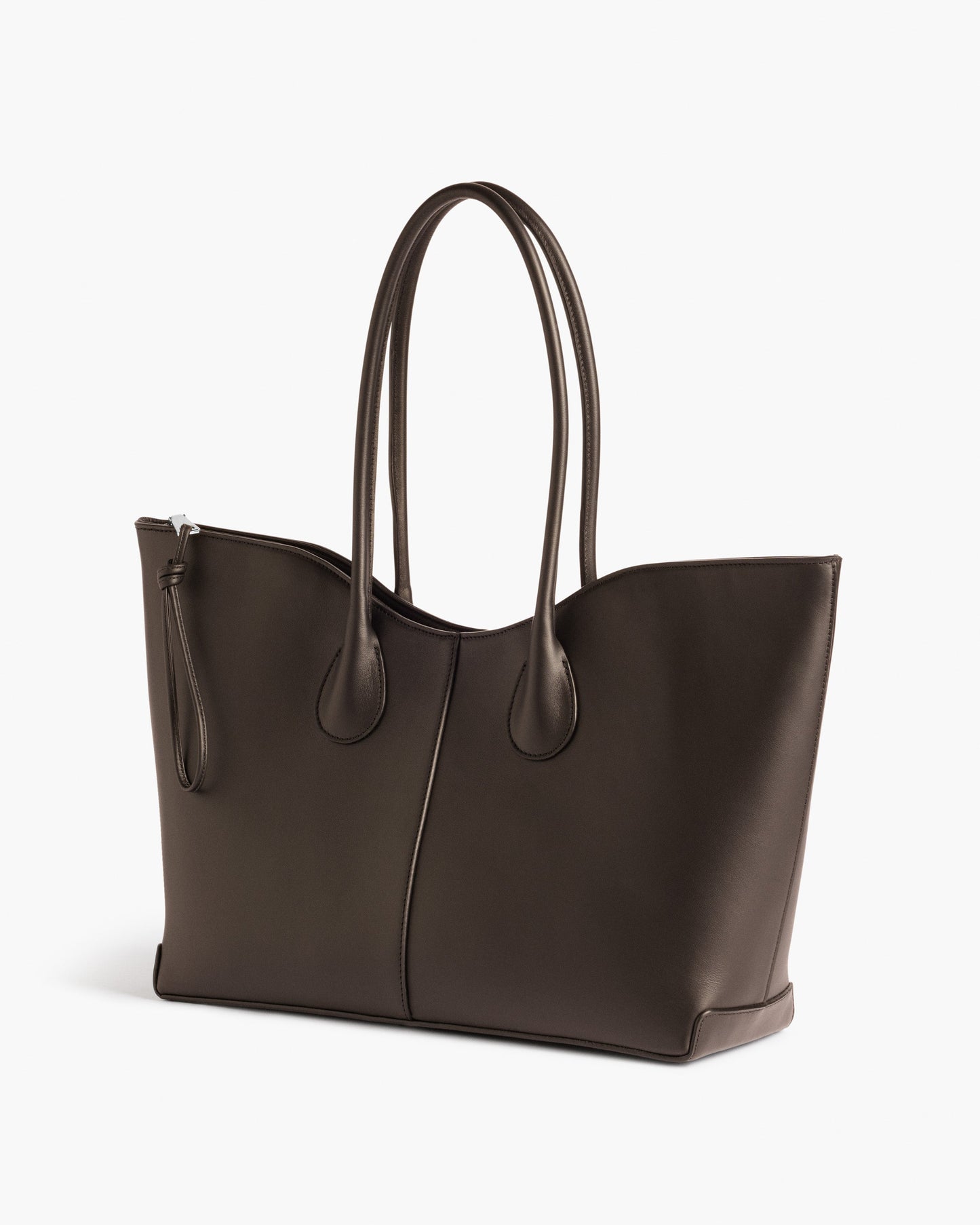 Gaia Tote Bag Leather Chocolate