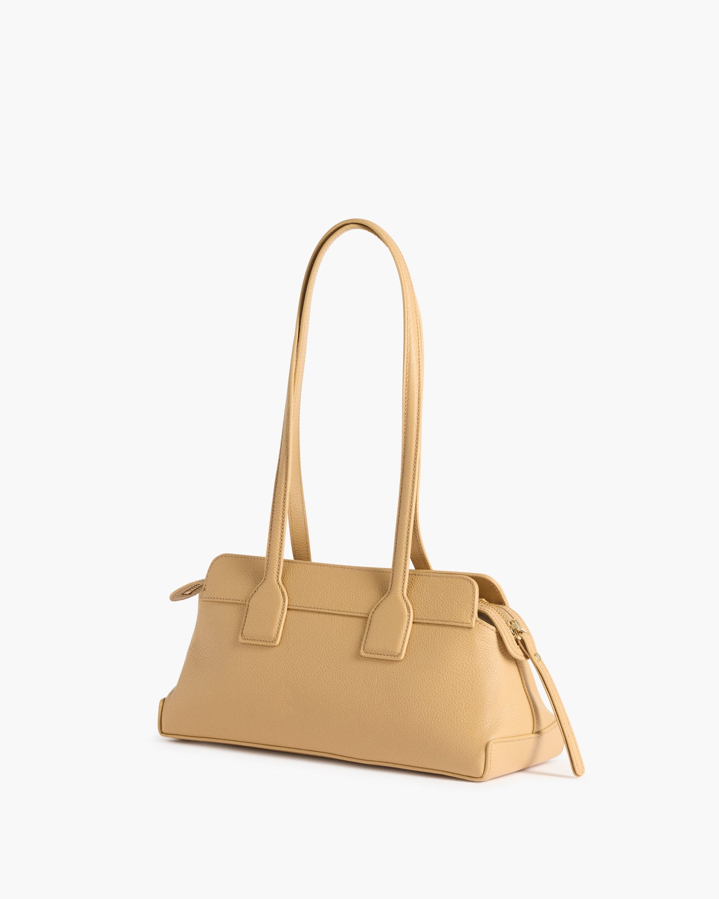 Greta Shoulder bag Grained Leather Biscotti