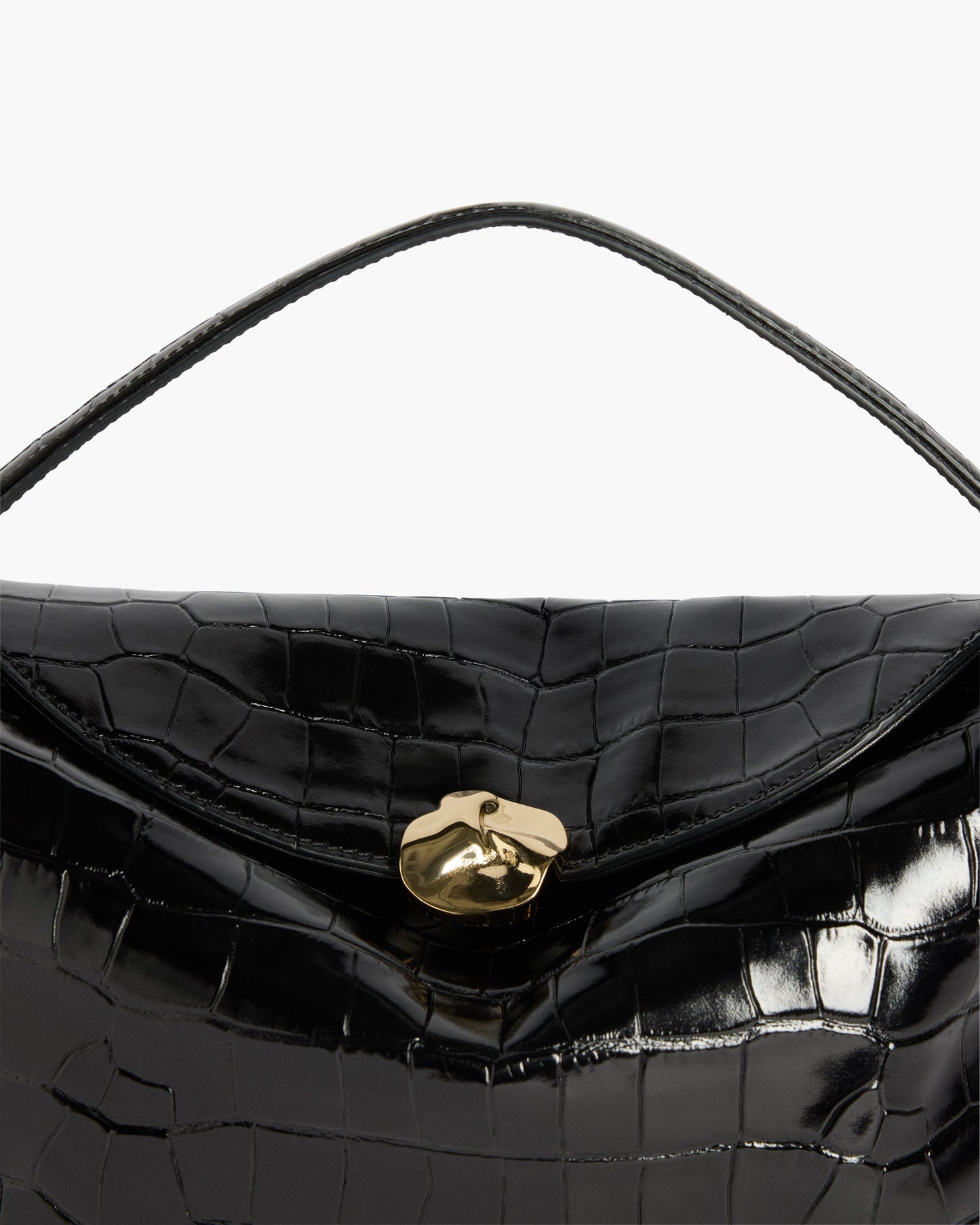 Hanna Grande Bag Leather Croco Black