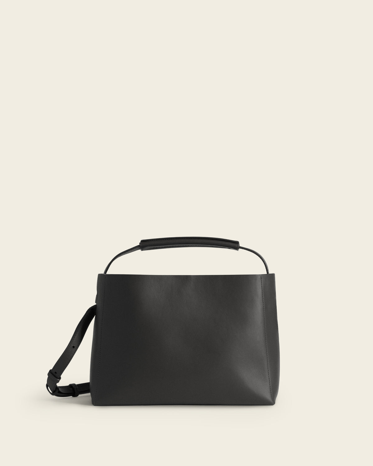 Hedda Midi Handbag Leather Black