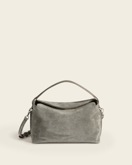 Hera Handbag Suede Grey