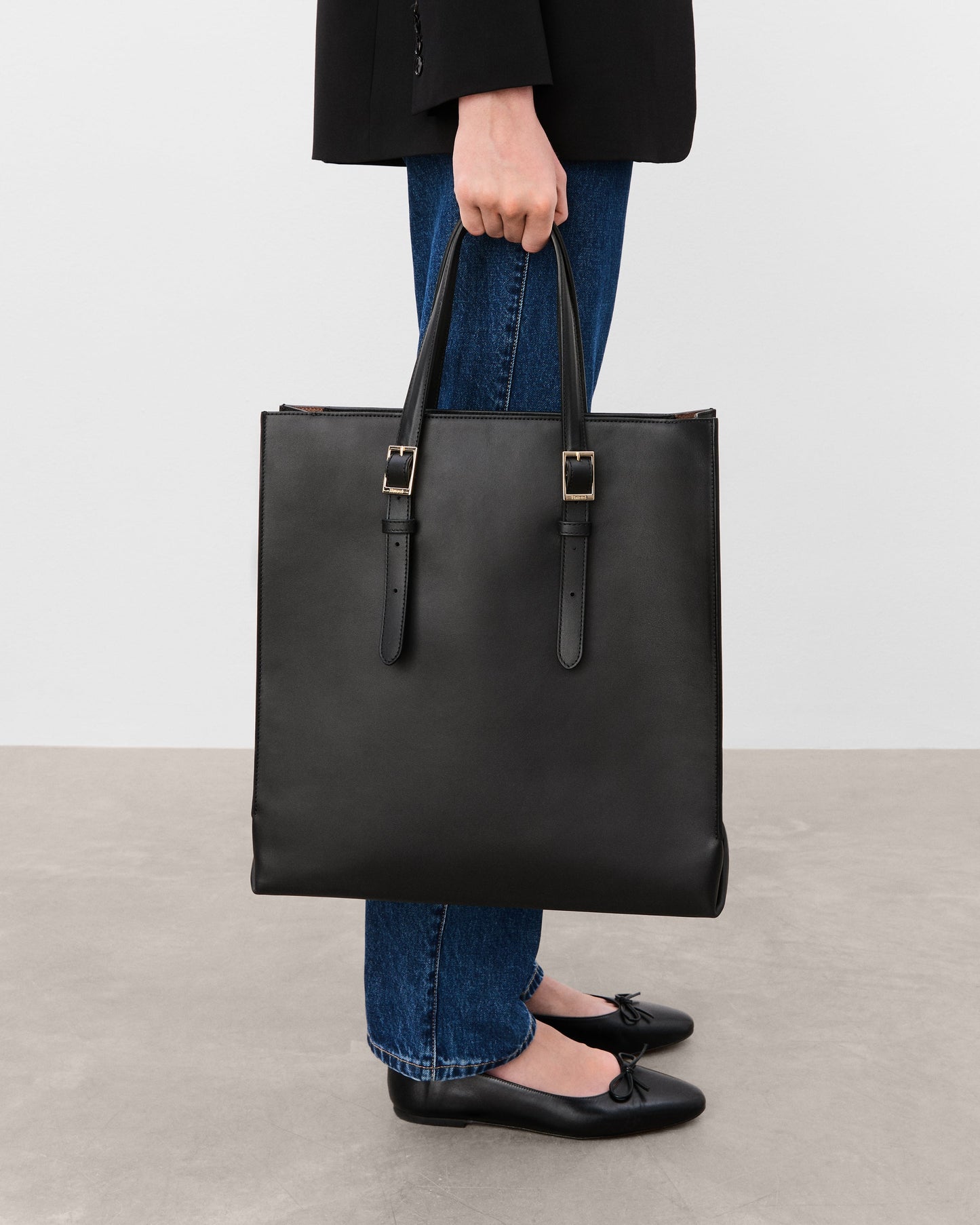 Kristine Tote Leather Black