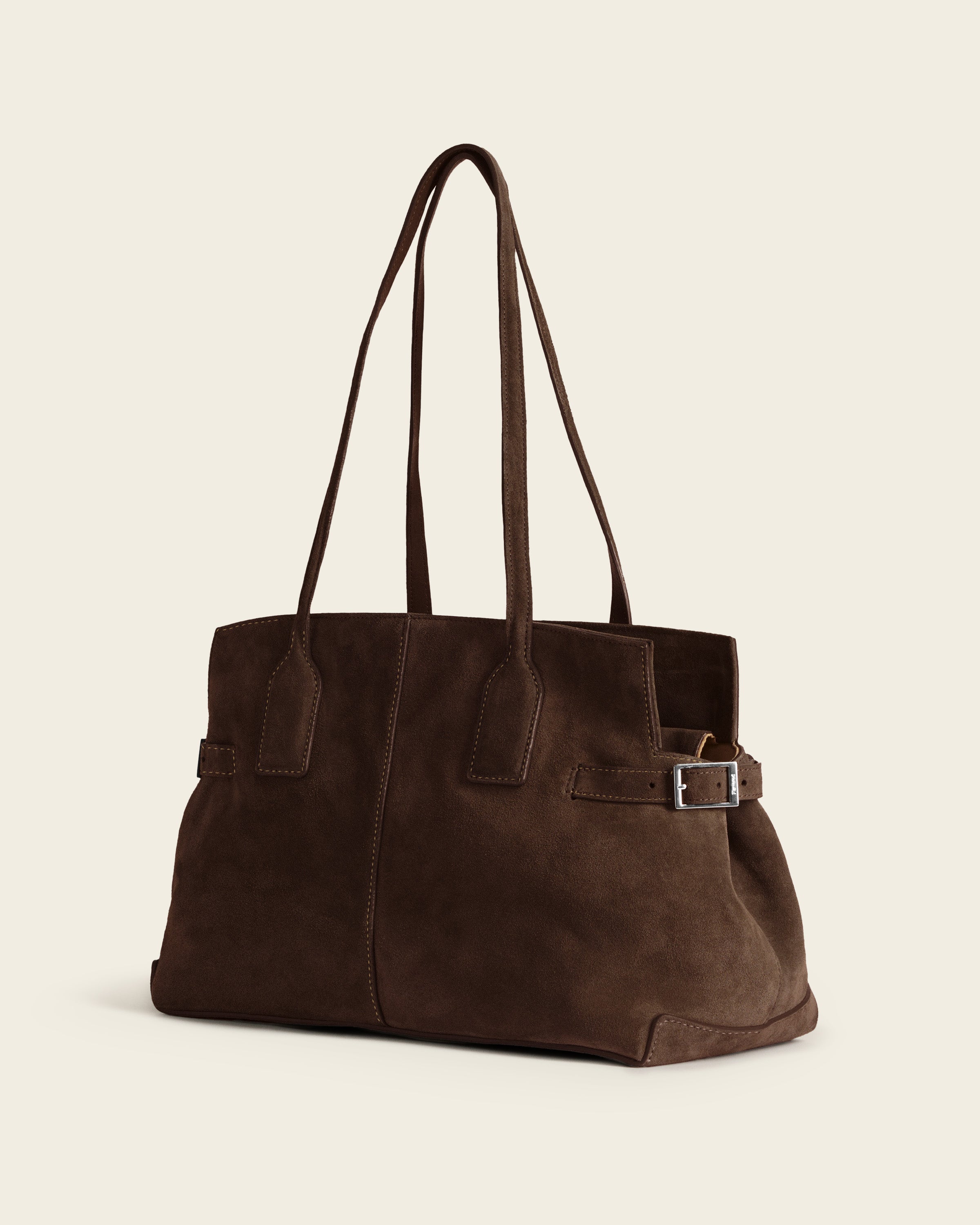 Lisa Bowler Bag Suede Chocolate Bag – Flattered