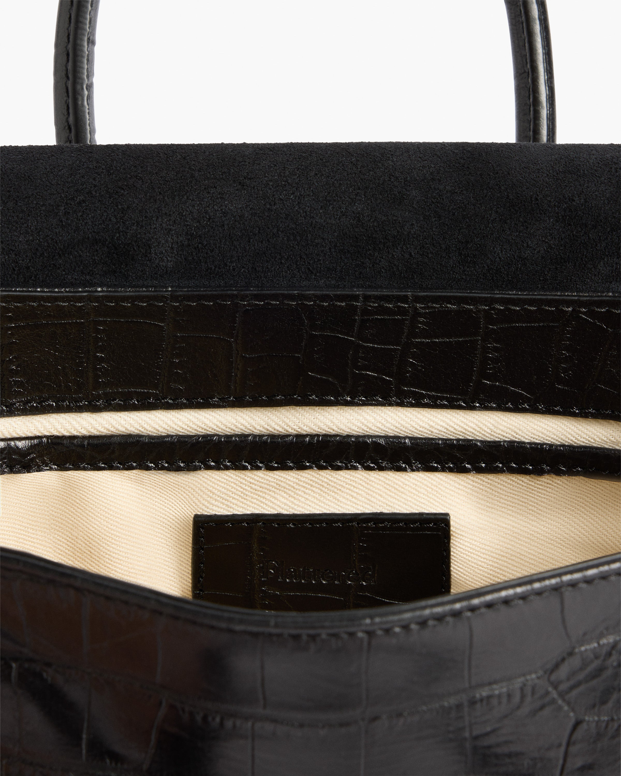 Lydia Mini Bag Leather Black Croco – Flattered
