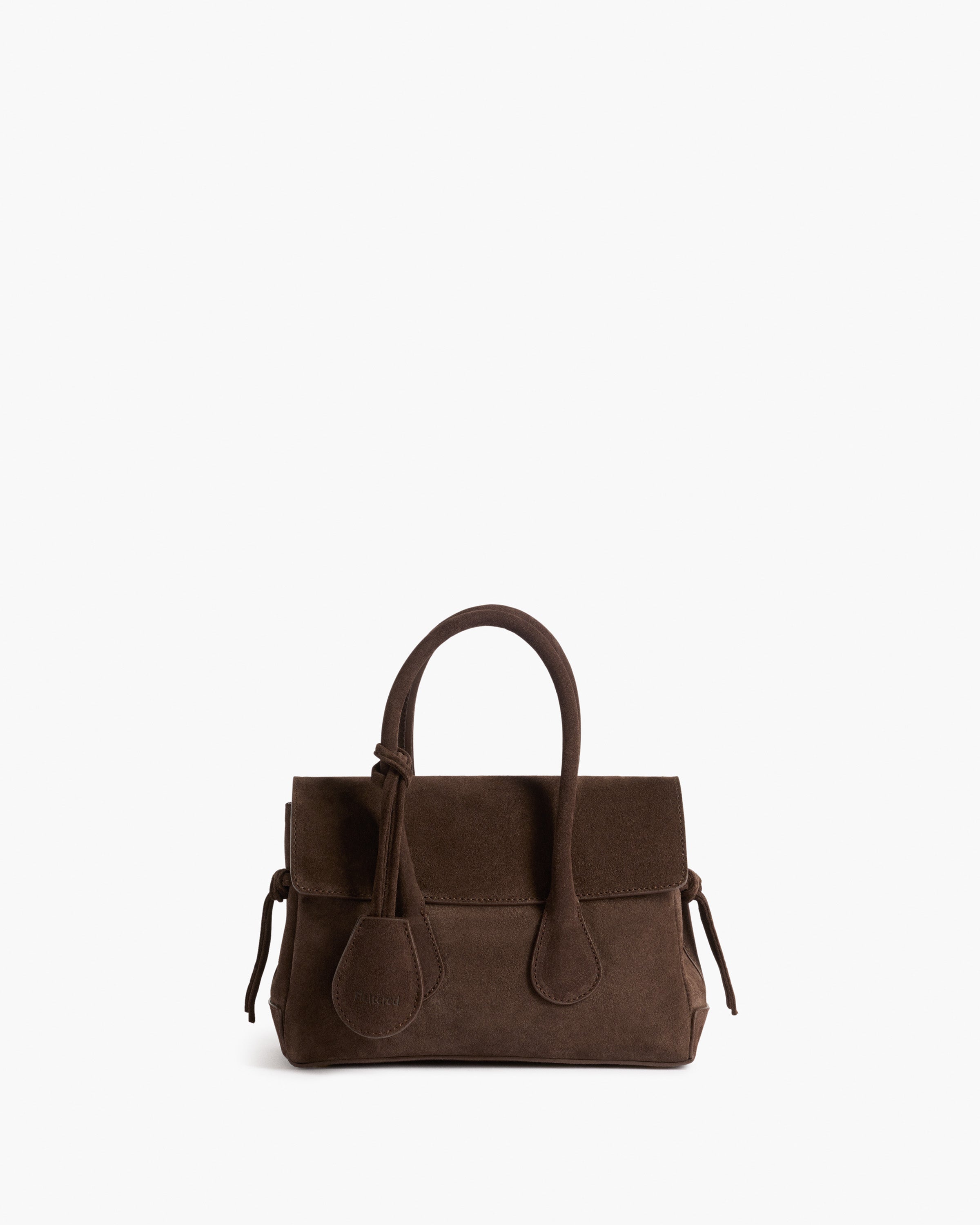 Lydia Mini Bag Suede Chocolate – Flattered